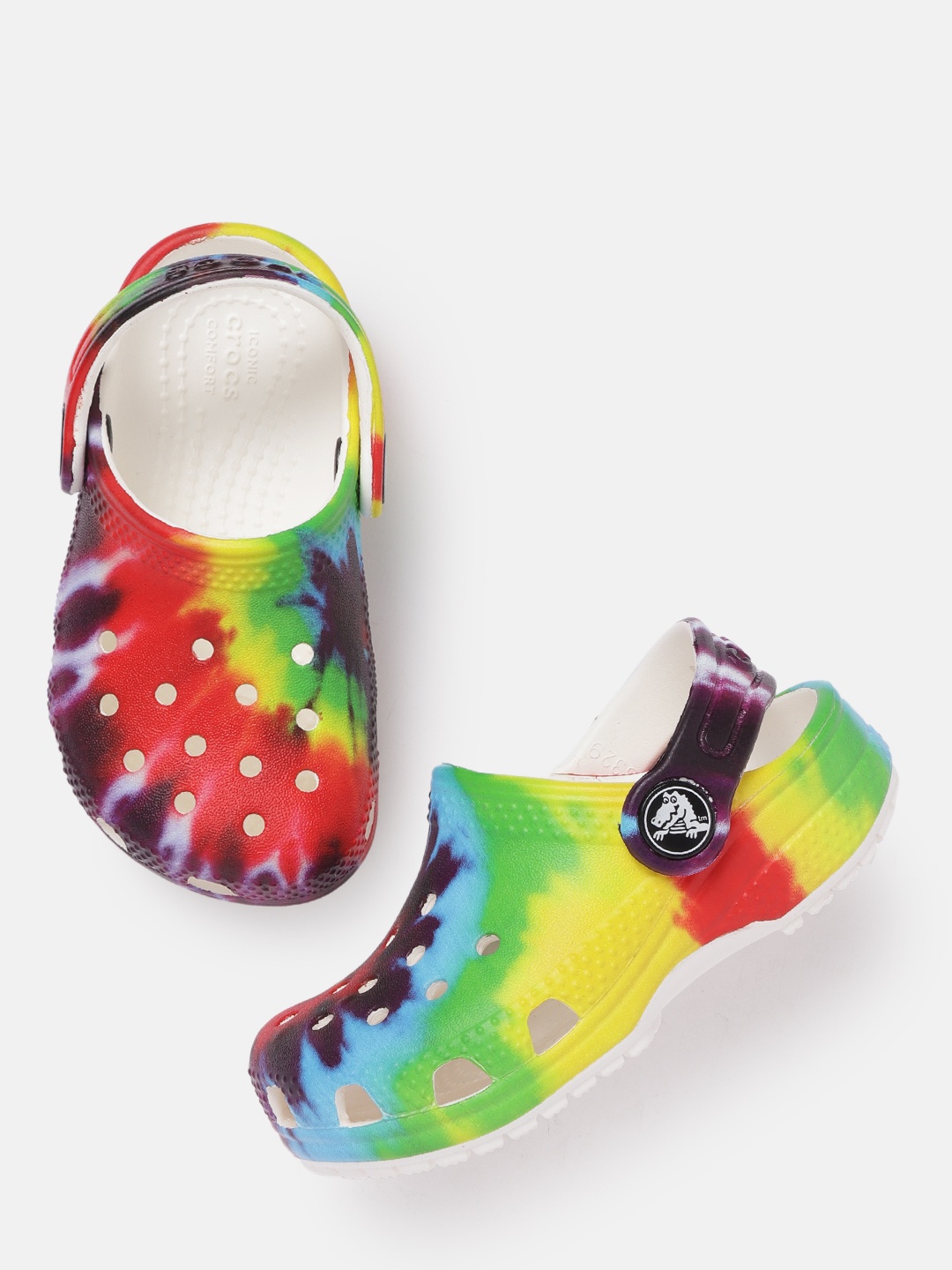 

Crocs Kids Multicoloured Printed Croslite Clogs, Multi