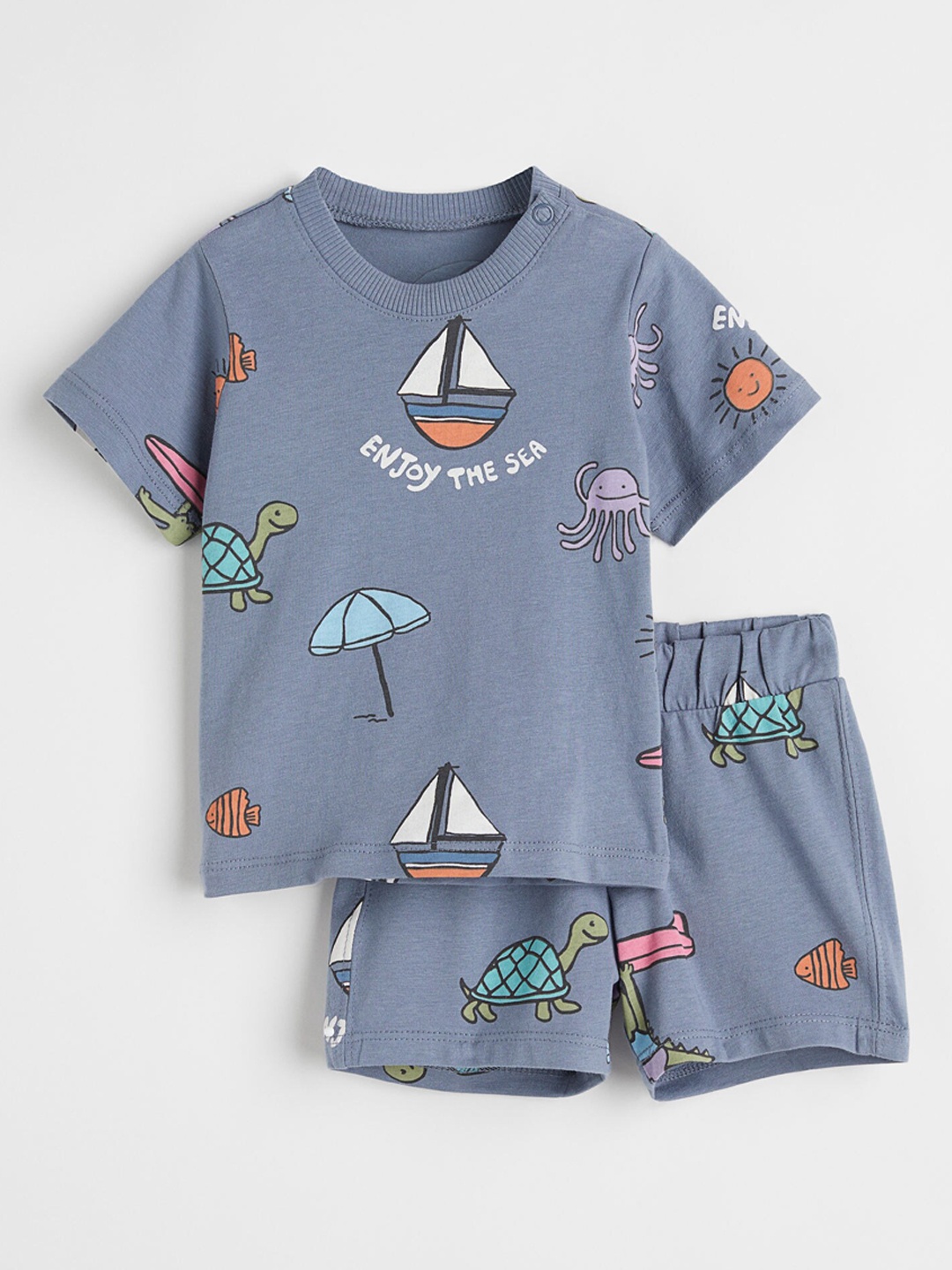 

H&M Boys Blue 2-Piece Cotton Jersey Set