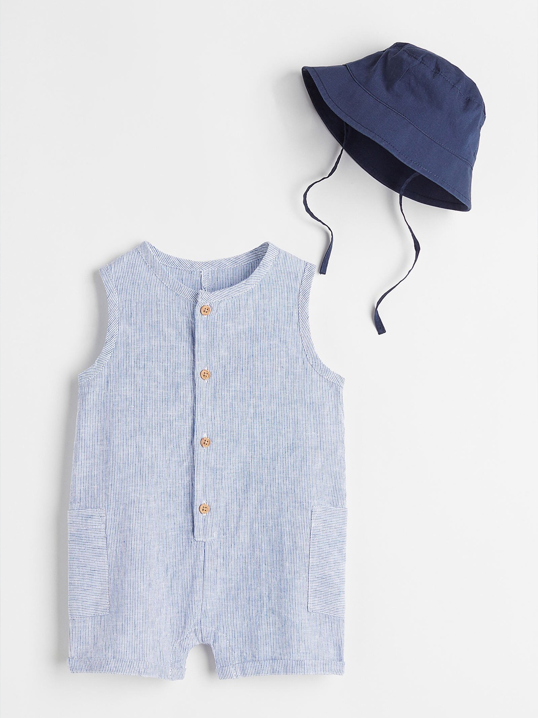 

H&M Boys Blue 2-Piece Cotton Set