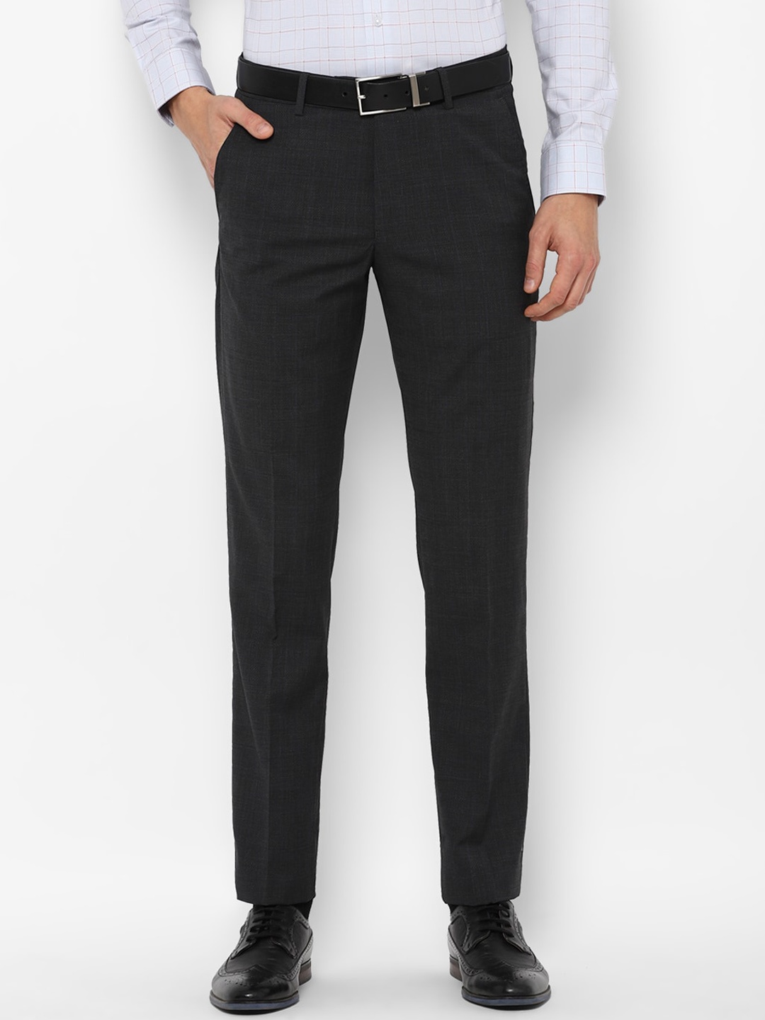 

Louis Philippe Men Grey Slim Fit Trousers