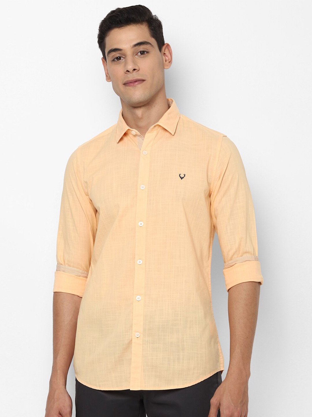 

Allen Solly Men Orange Slim Fit Casual Shirt