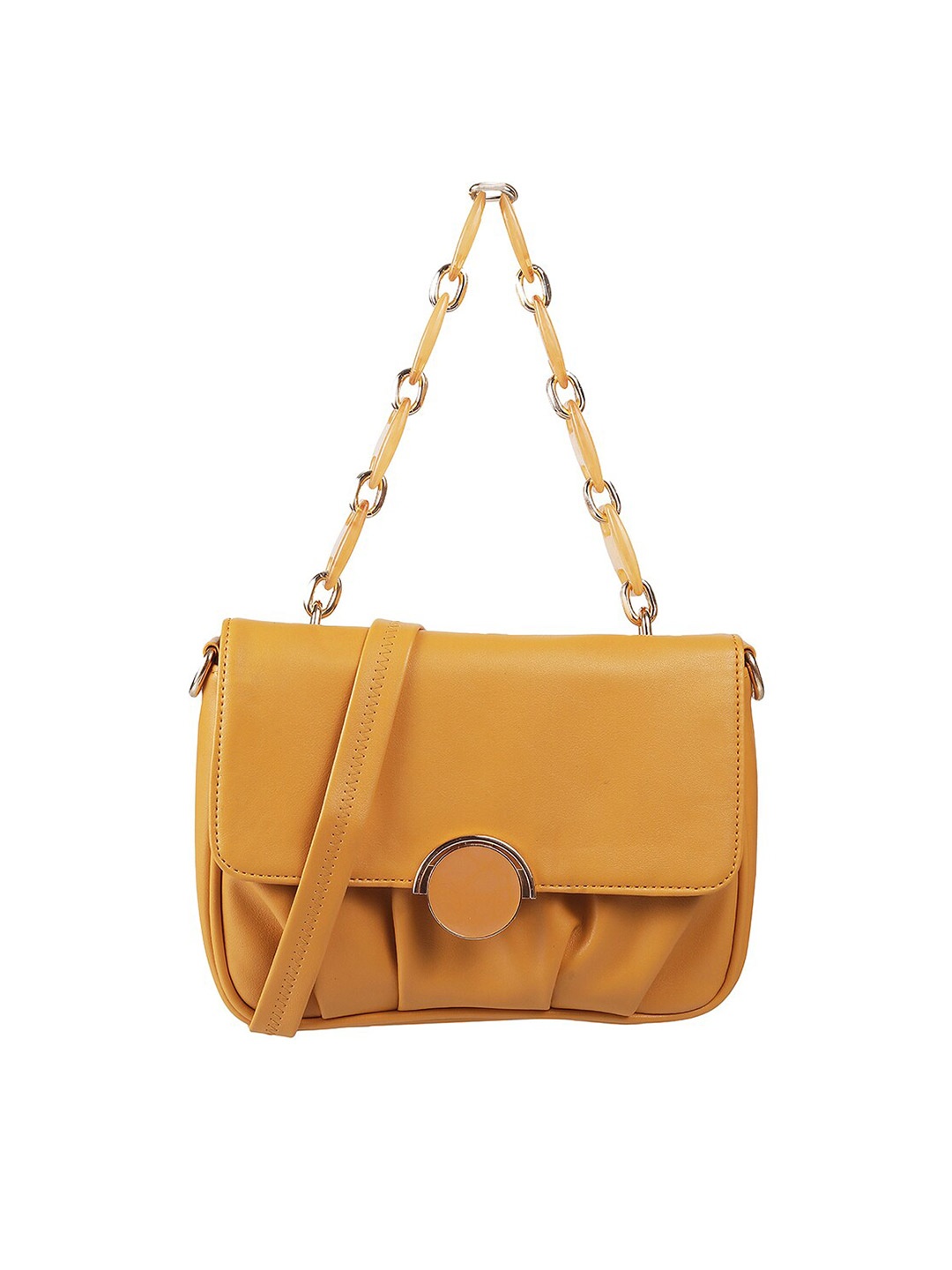 

Mochi Women Yellow Solid Purse Clutch