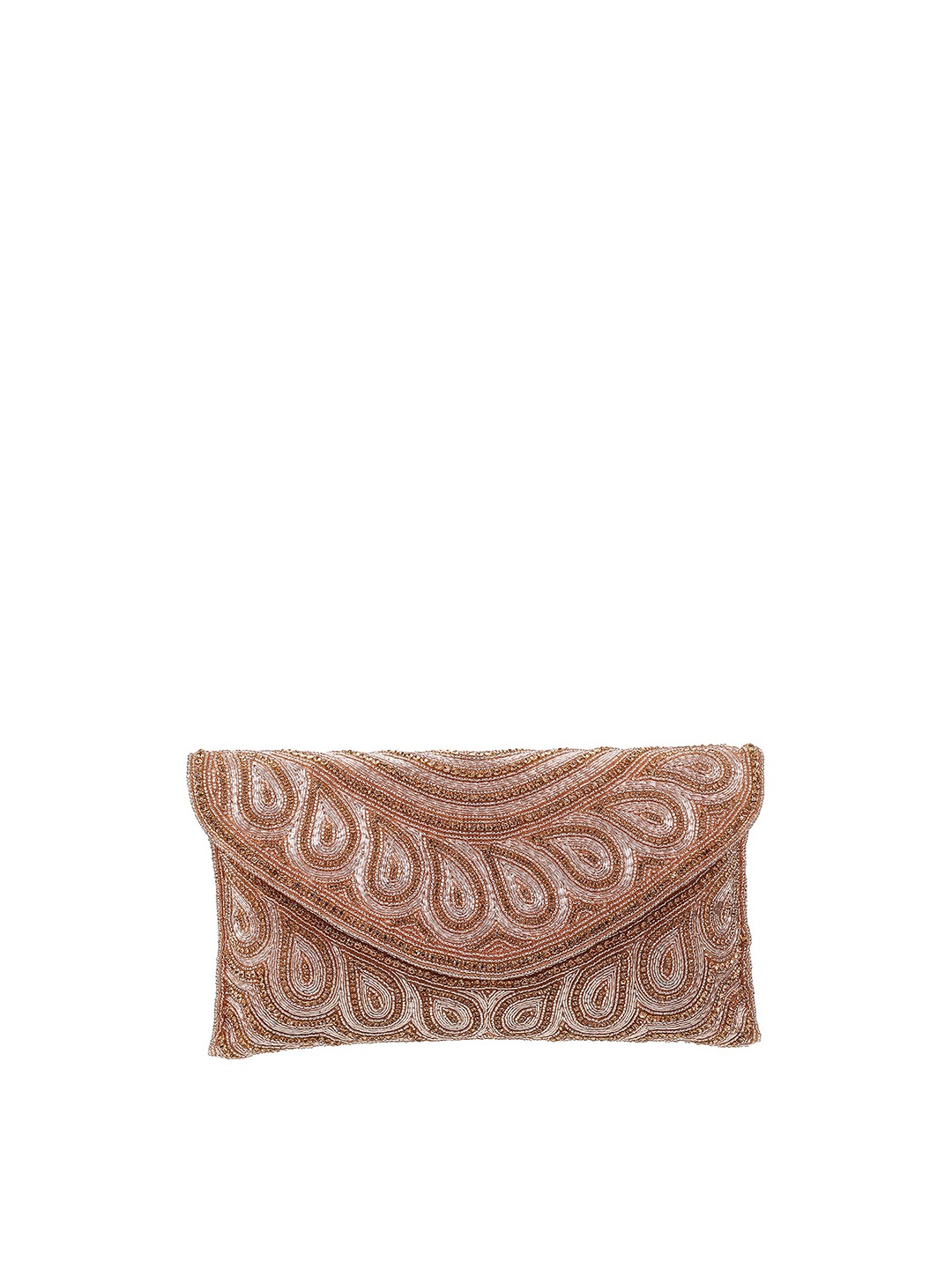 

Mochi Pink & White Embellished Purse Clutch