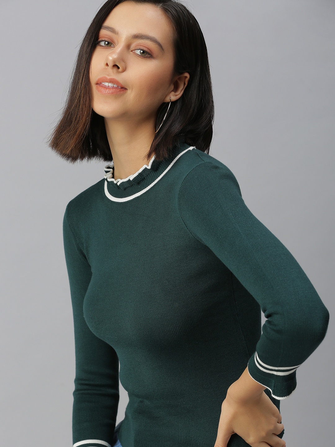 

SHOWOFF Green Solid Top