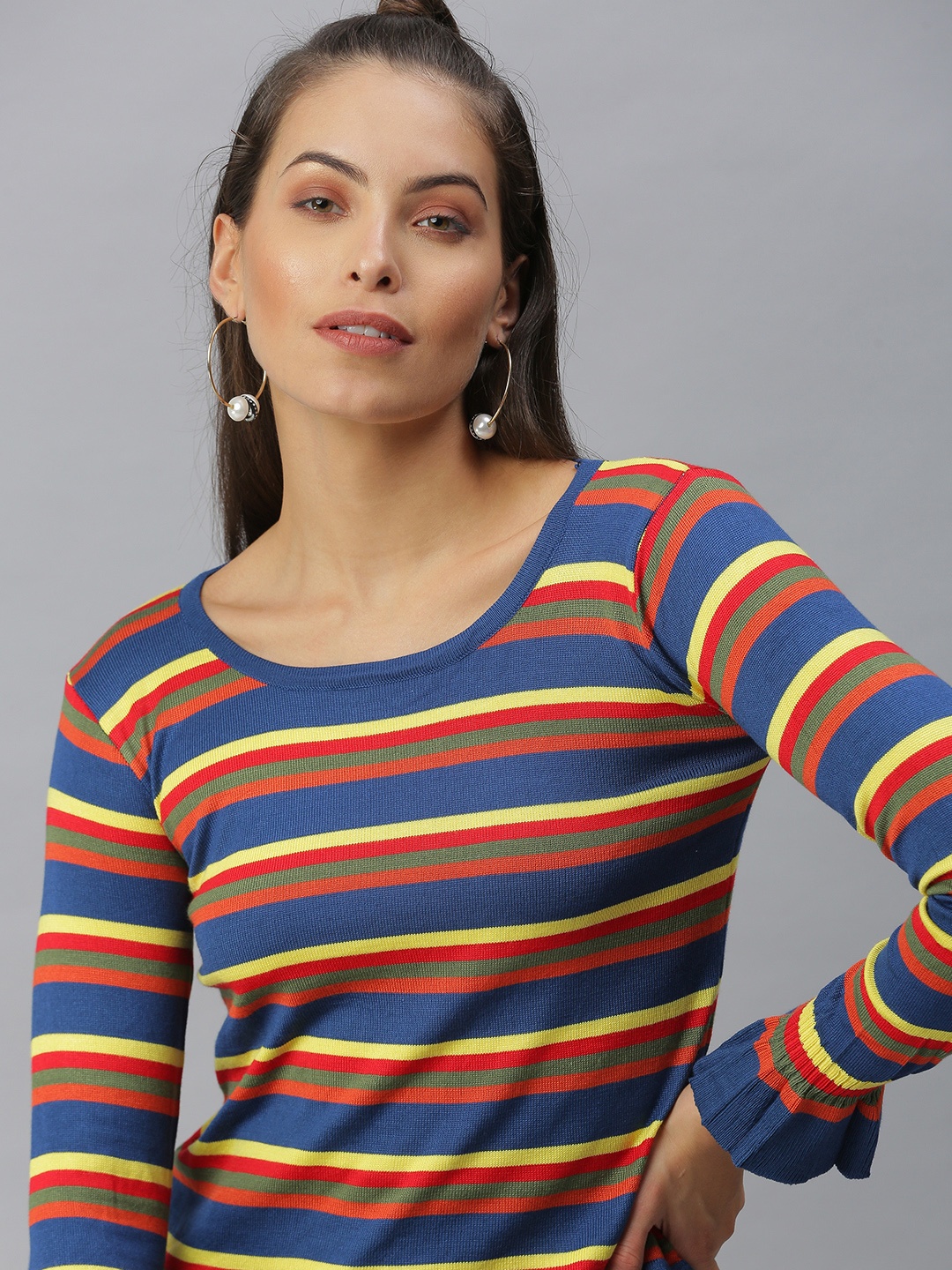

SHOWOFF Multicoloured Striped Top, Multi