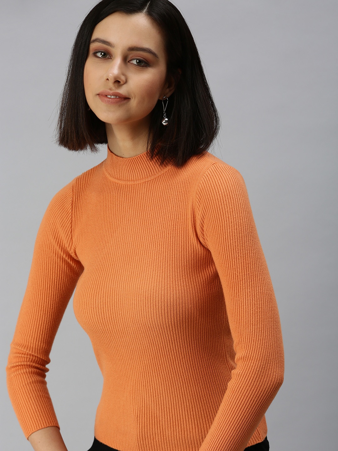 

SHOWOFF Orange Solid Top