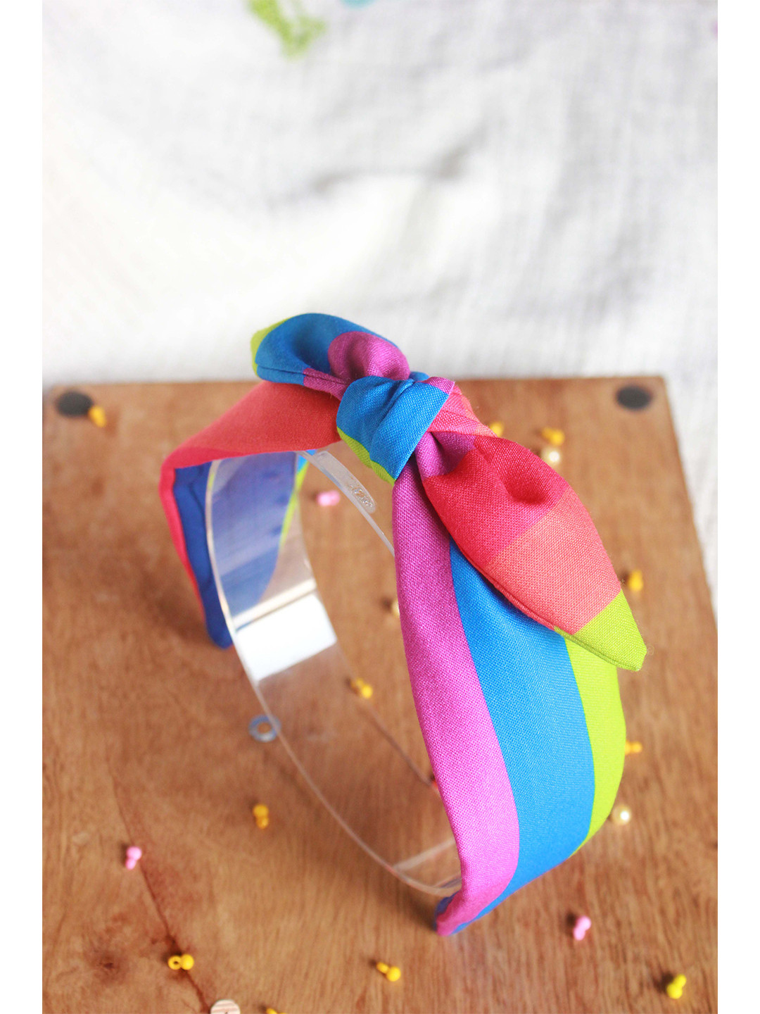 

Choko Girls Multicoloured Bow Knot Turban Headband, Multi