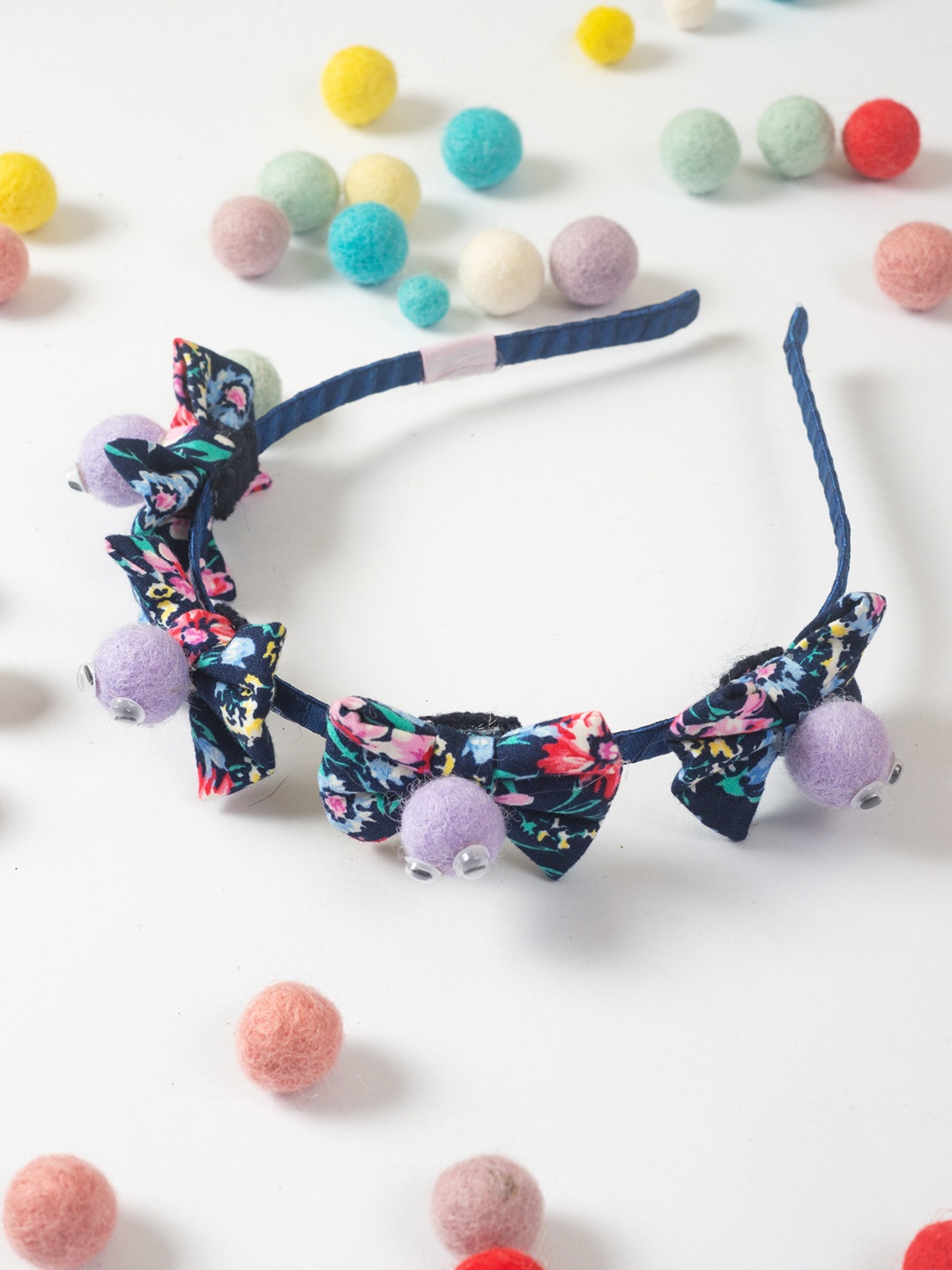 

Choko Girls Blue & Purple Embellished Hairband