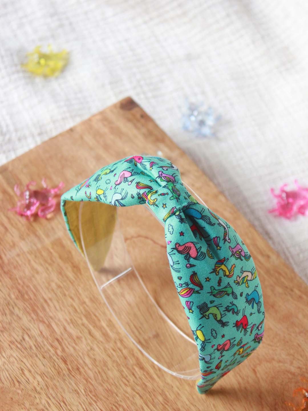 

Choko Girls Blue & Pink Knot Turban Hairband