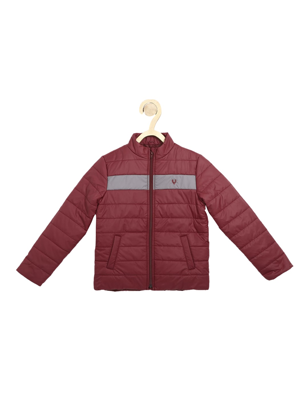 

Allen Solly Junior Boys Maroon Colourblocked Padded Jacket