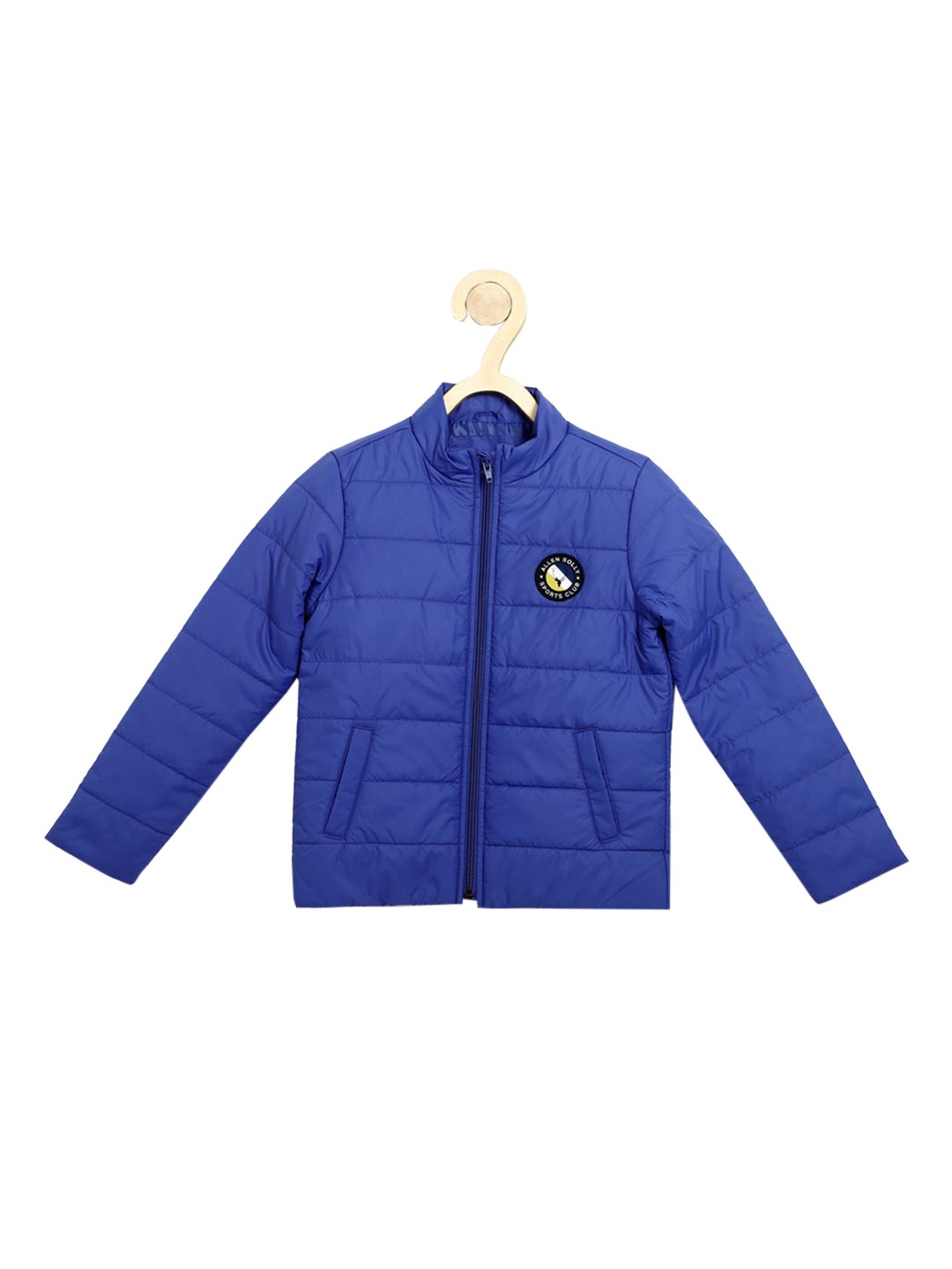 

Allen Solly Junior Boys Blue Padded Jacket with Patchwork