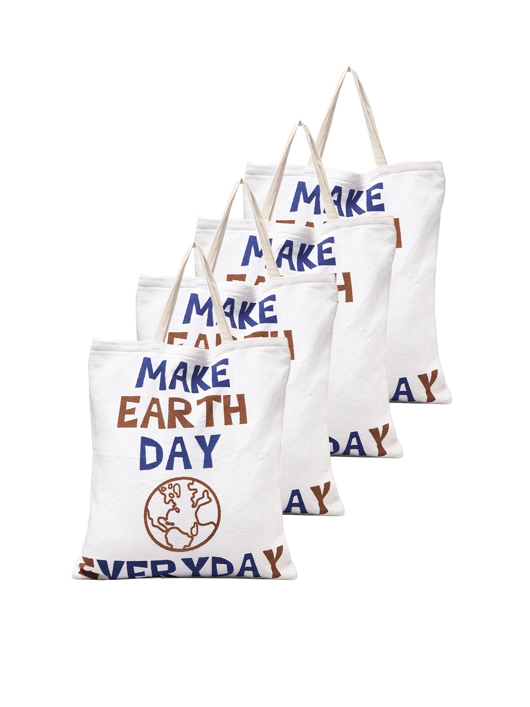 

KLOTTHE Multicoloured Printed Shopper Tote Bag with Applique, Multi