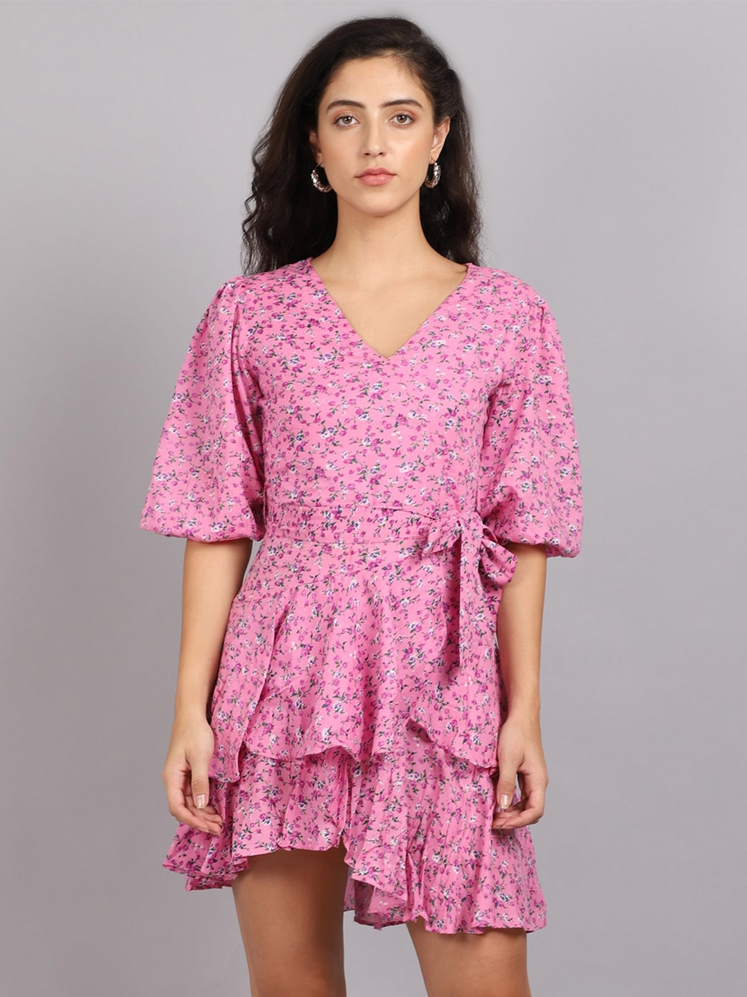 

MARC LOUIS Pink Floral Dress