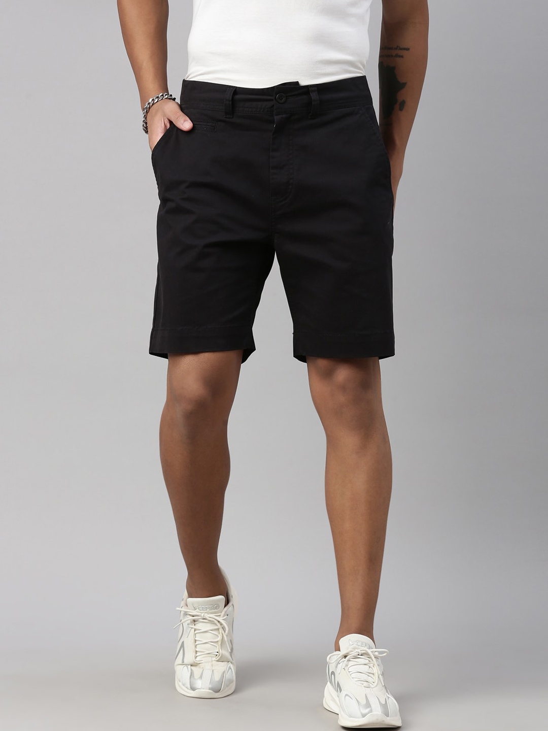 

Breakbounce Men Black Slim Fit Shorts