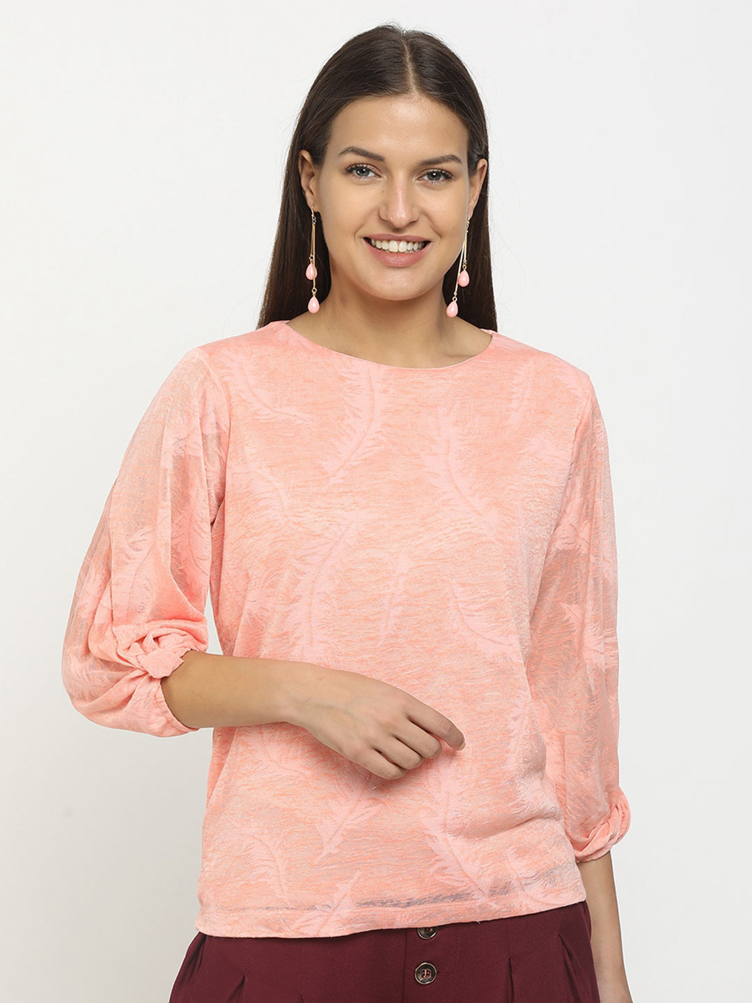 

Cherokee Pink Floral Print Top