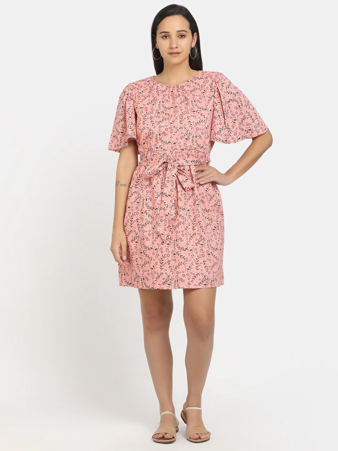 

Cherokee Pink Floral Dress