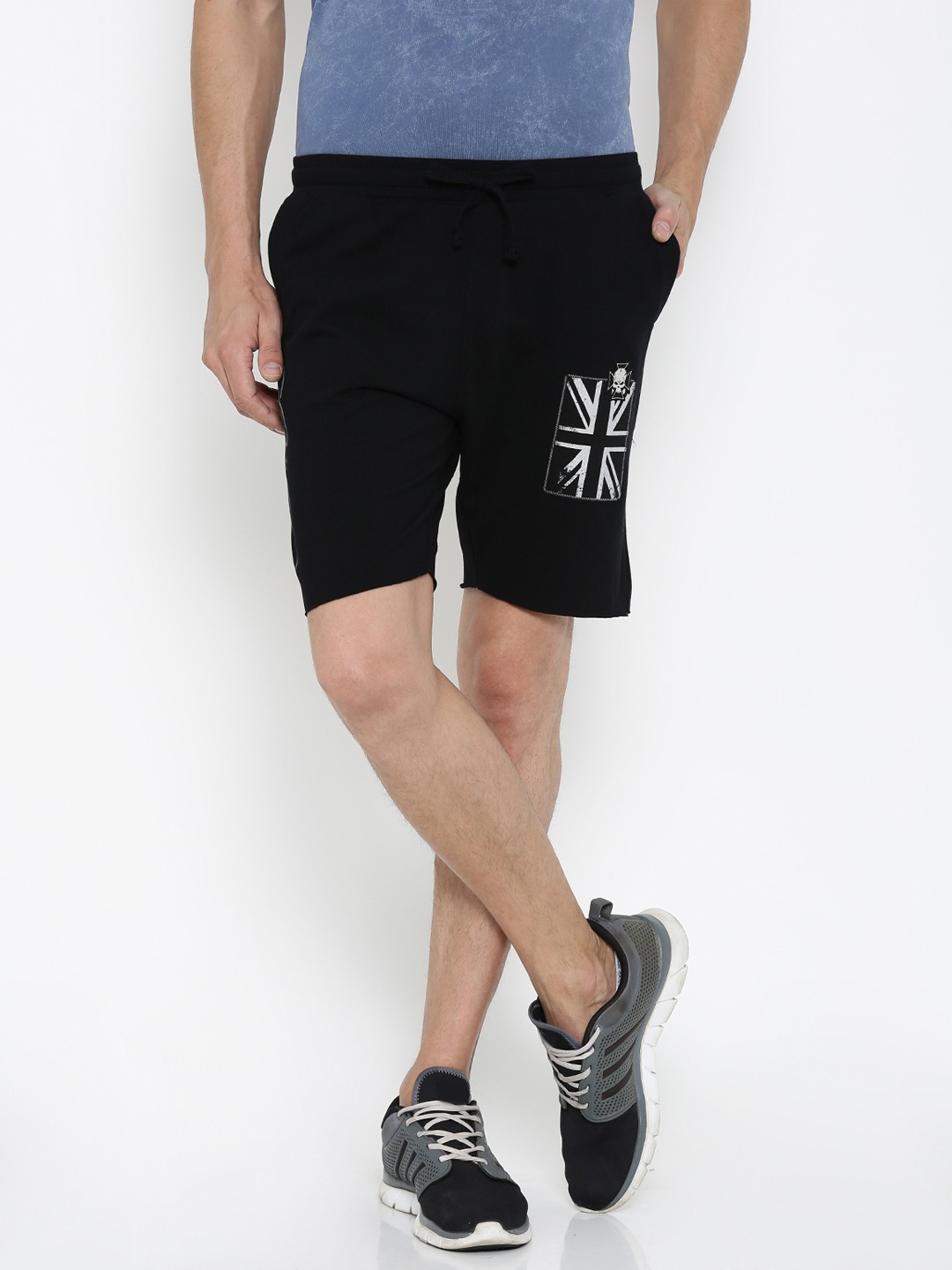 

Ed Hardy Men Black Solid Shorts