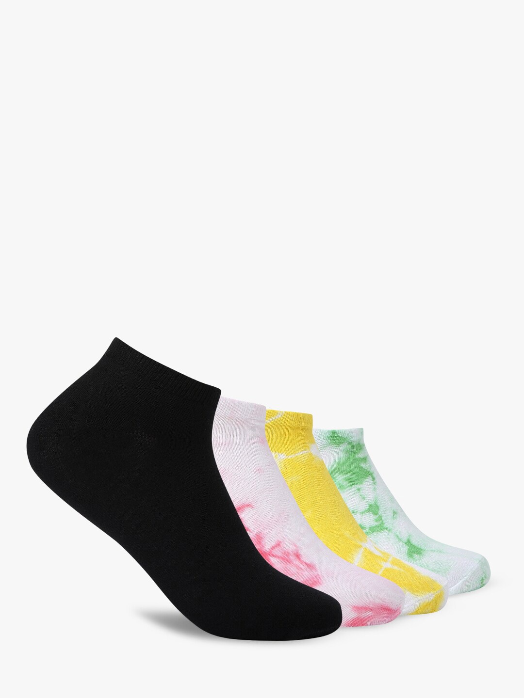 

Smarty Pants Women Pack of 4 Cotton Ankle Length Socks, Black
