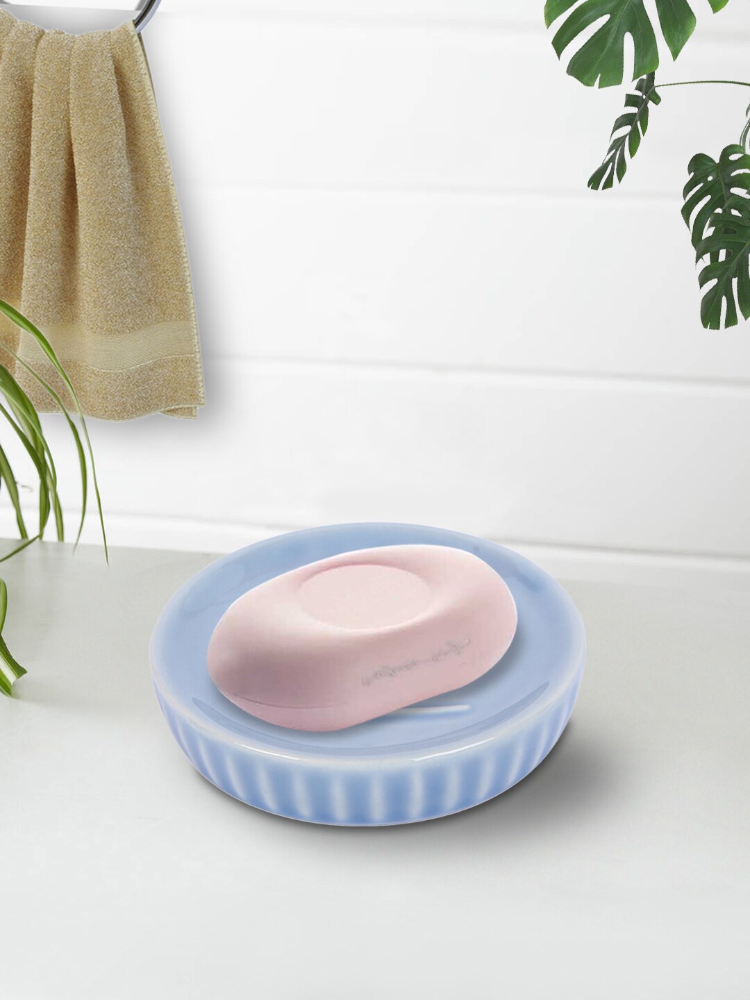 

House Of Accessories Blue Soap Dish