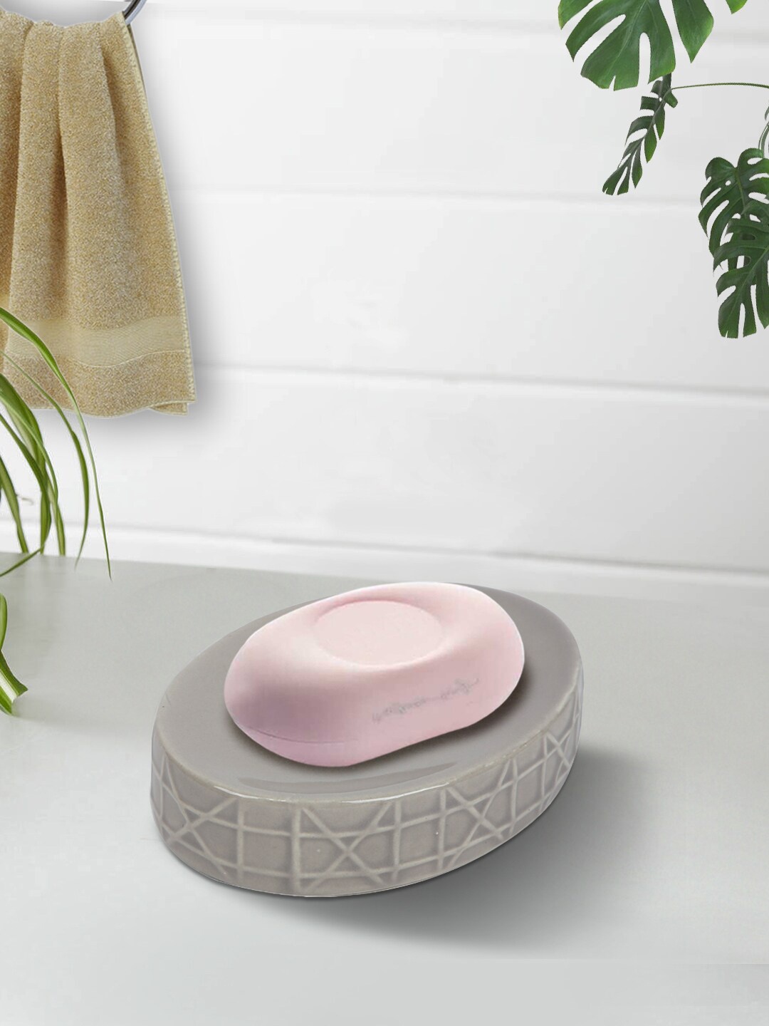 

House Of Accessories Grey Ceramic Bathroom Accessories