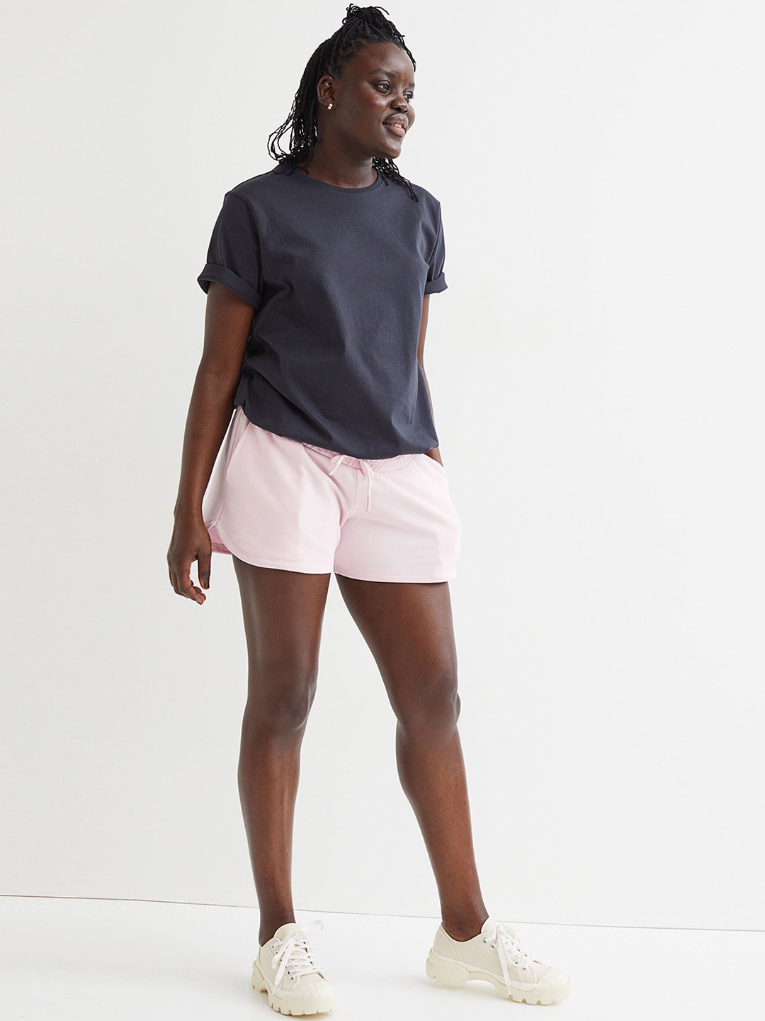 

H&M Pink MAMA Sweatshirt Shorts