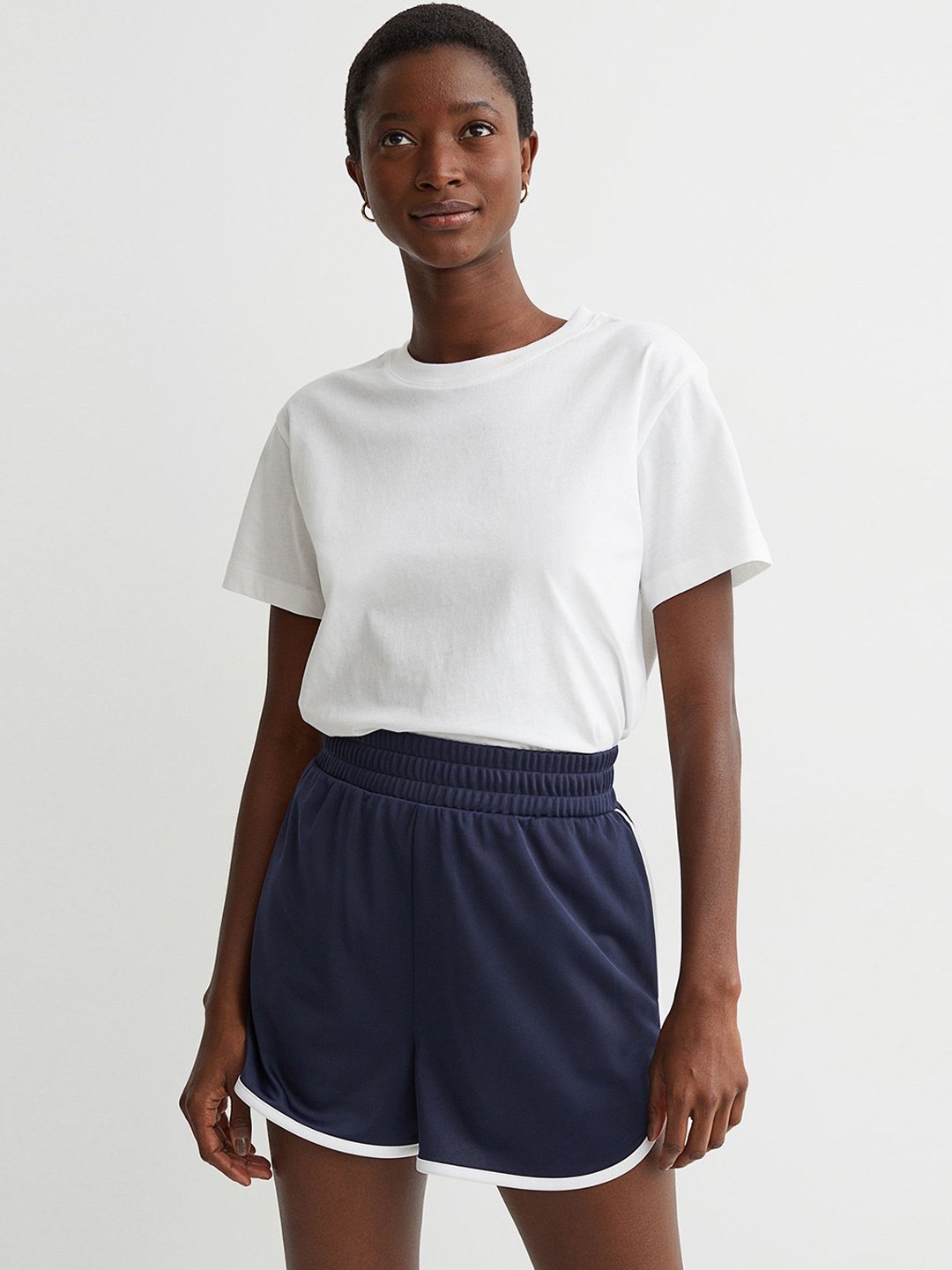 

H&M Women Navy Blue Sports Shorts