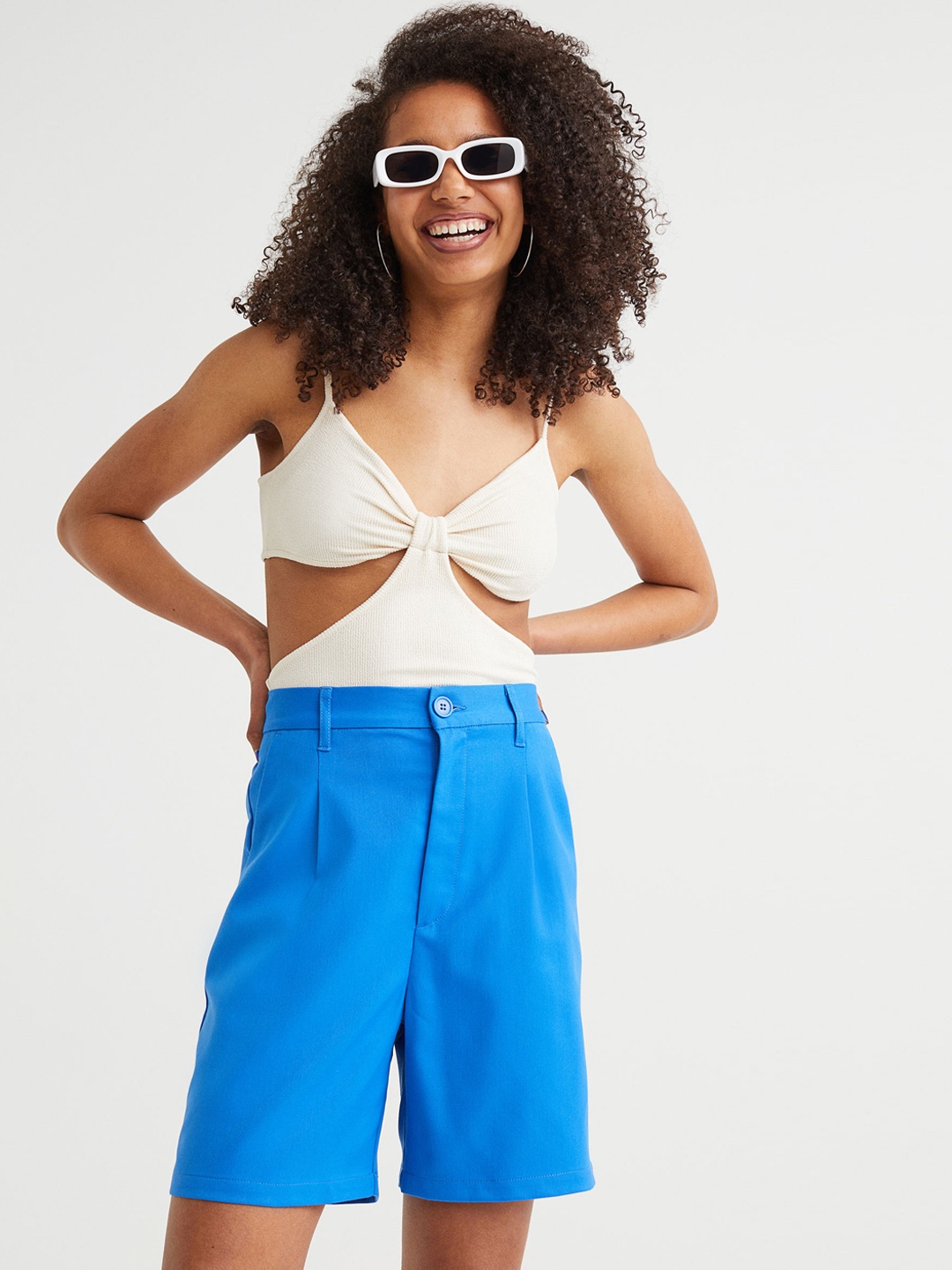 

H&M Women Blue Bermuda Shorts