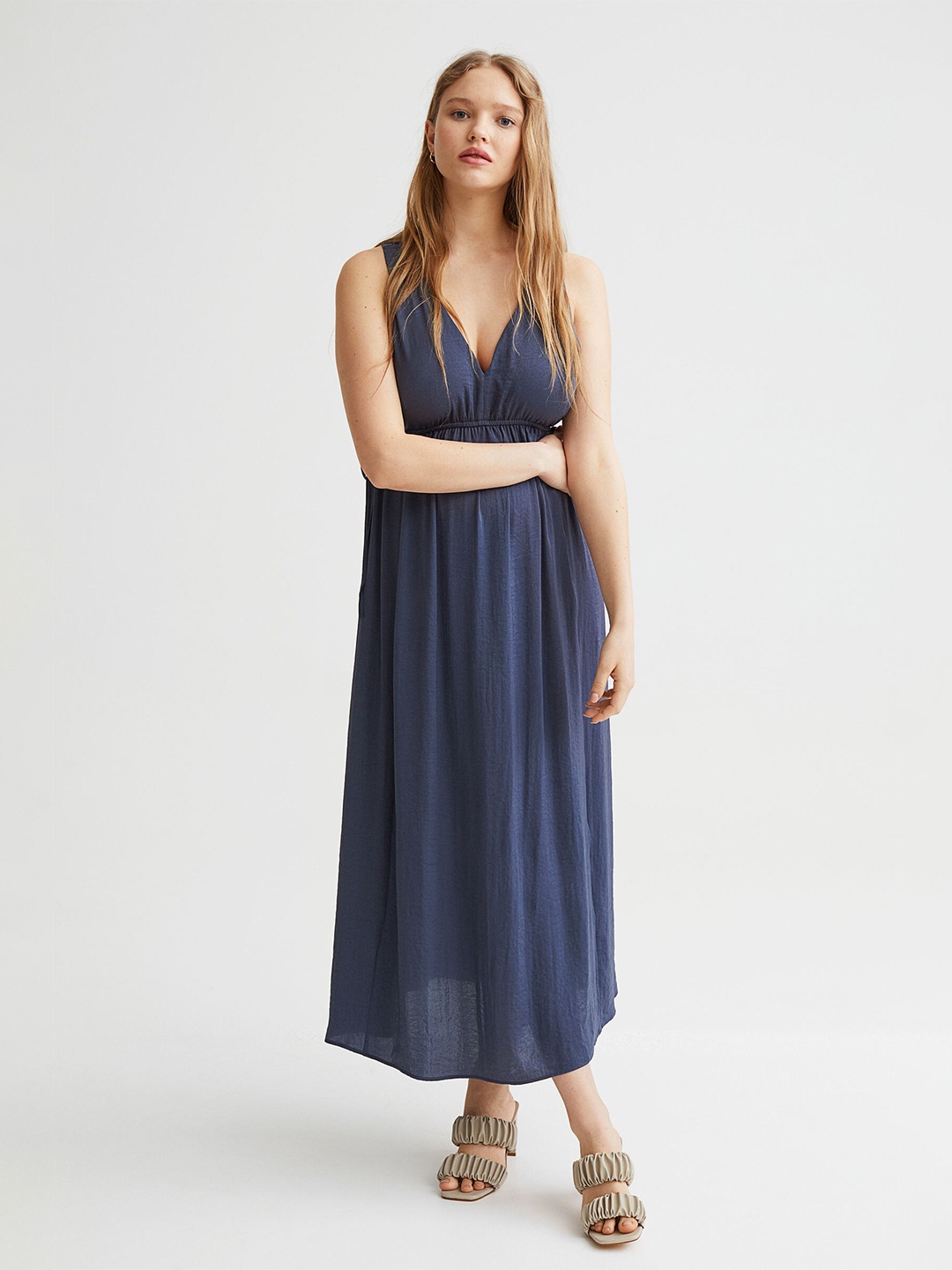 

H&M Women blue MAMA V-Neck Dress