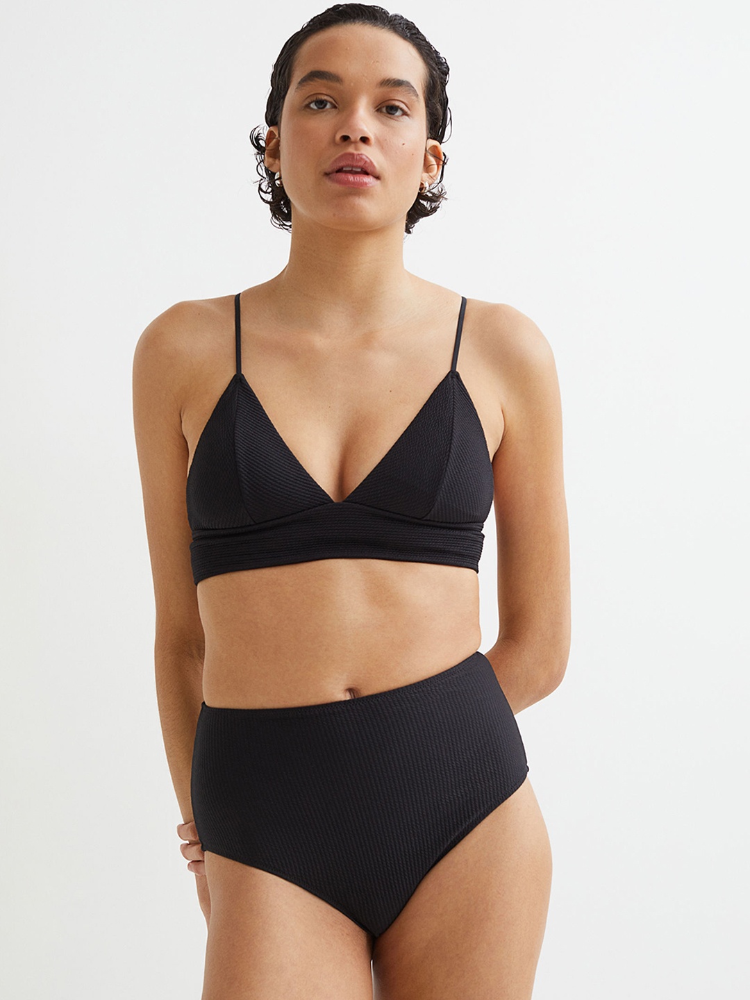 

H&M Women Black Bikini Bottoms