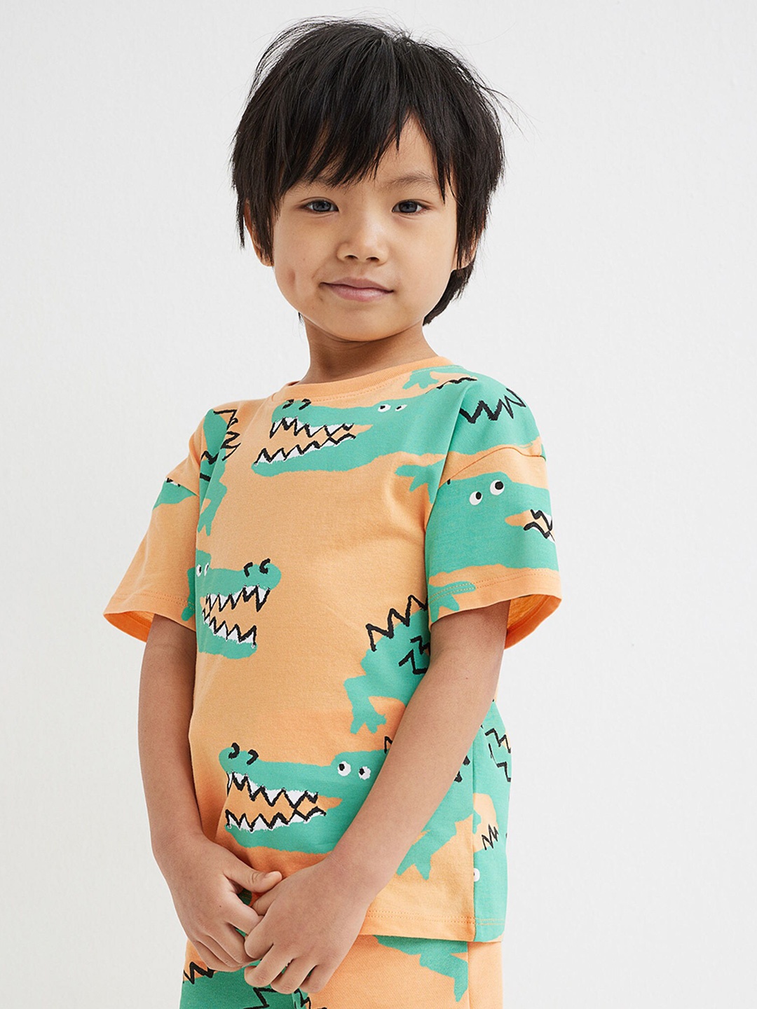 

H&M Boys 2 Piece Printed Set, Orange
