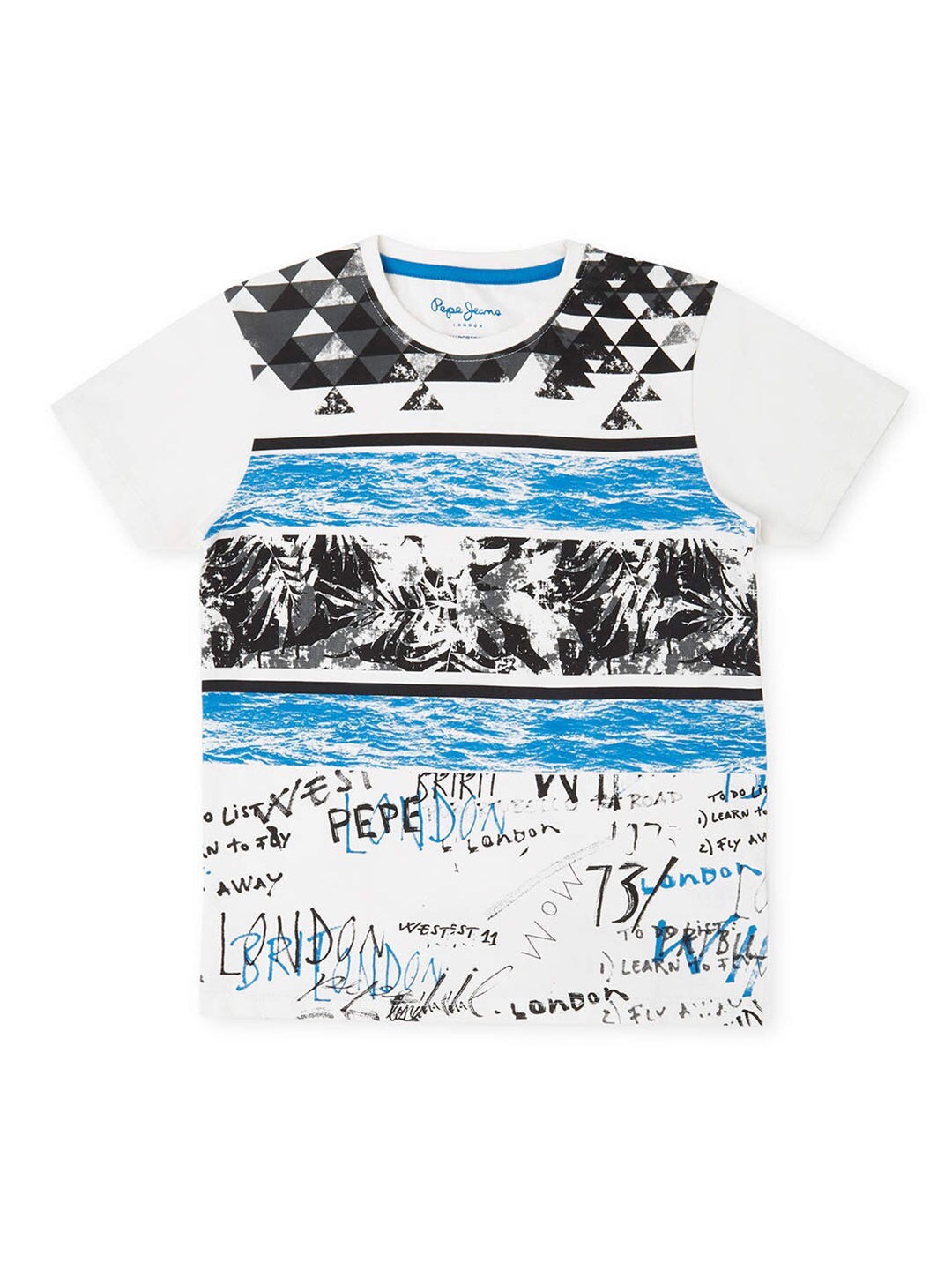 

Pepe Jeans Boys Beige Printed T-shirt