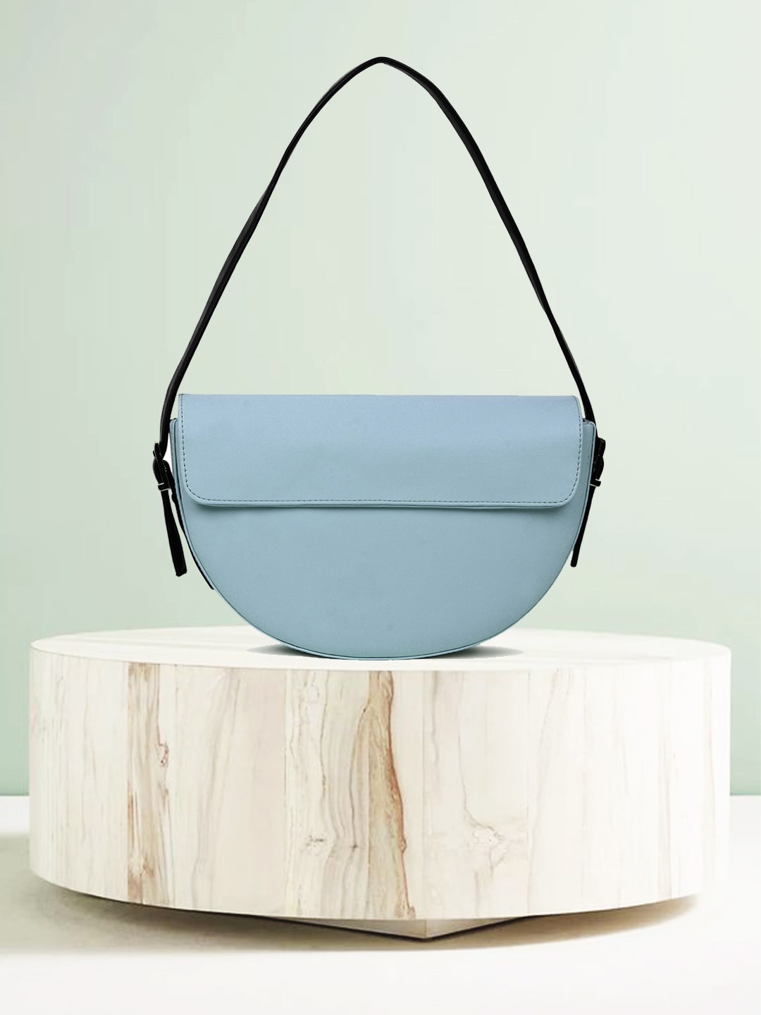 

Apsis Blue Half Moon Handheld Bag
