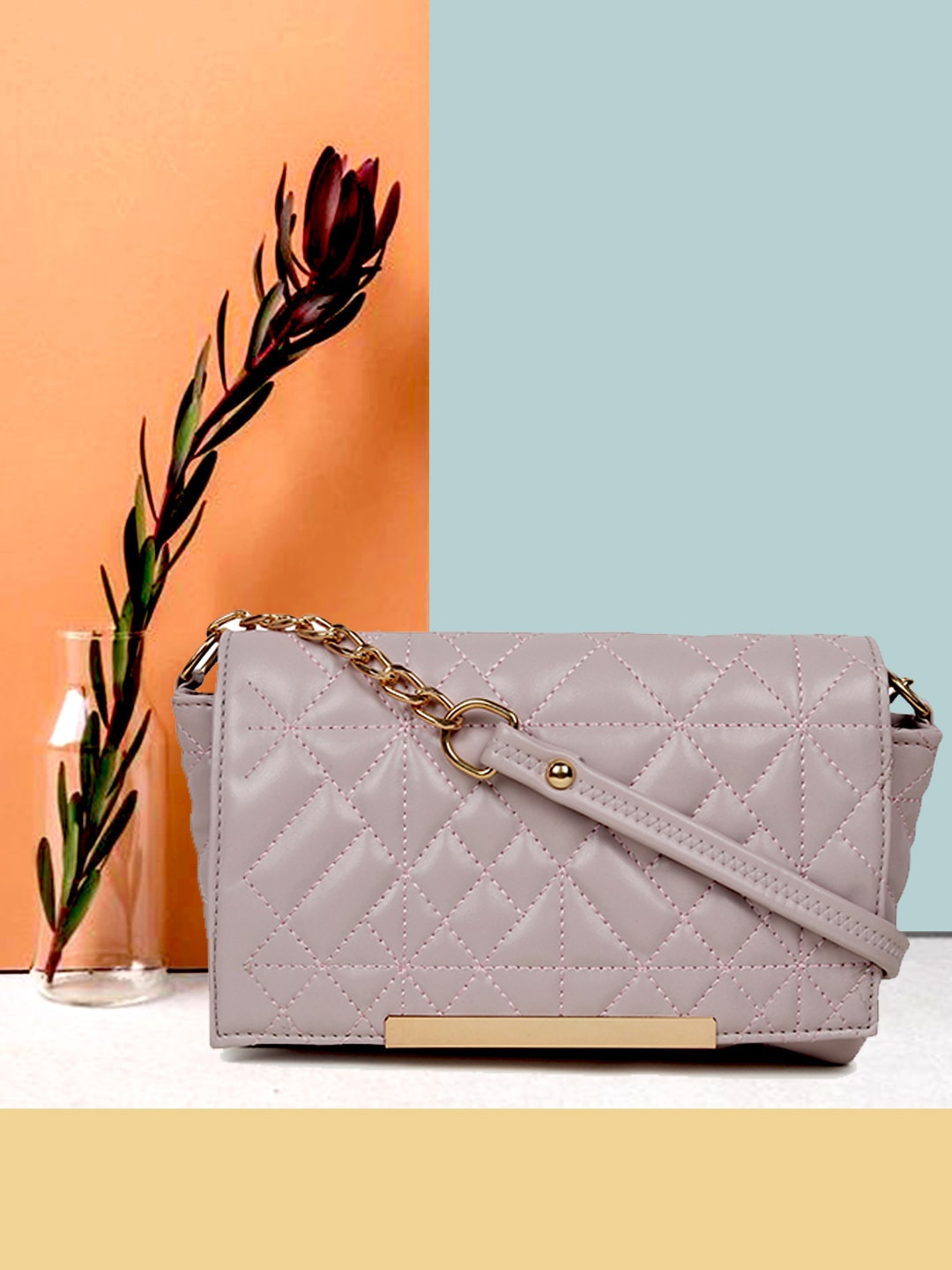 

Apsis Lavender Structured Satchel