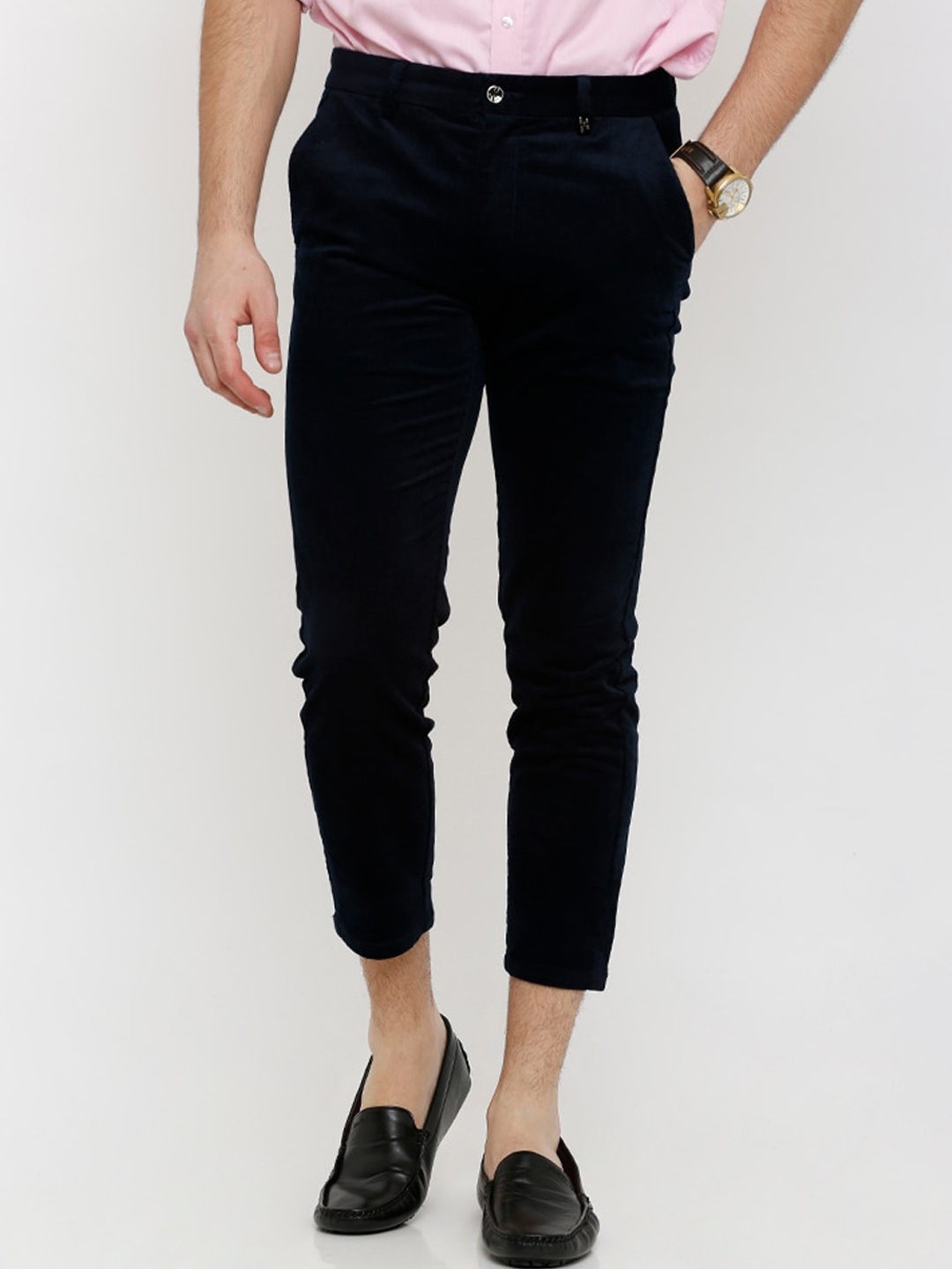 

Rex Straut Jeans Men Navy Blue Comfort Slim Fit Stretchable Jeans