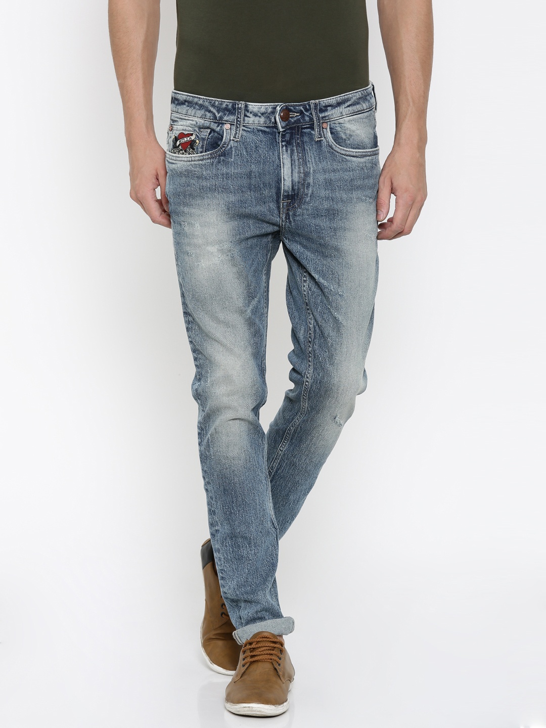 

Ed Hardy Men Blue Super Slim Fit Stretchable Jeans