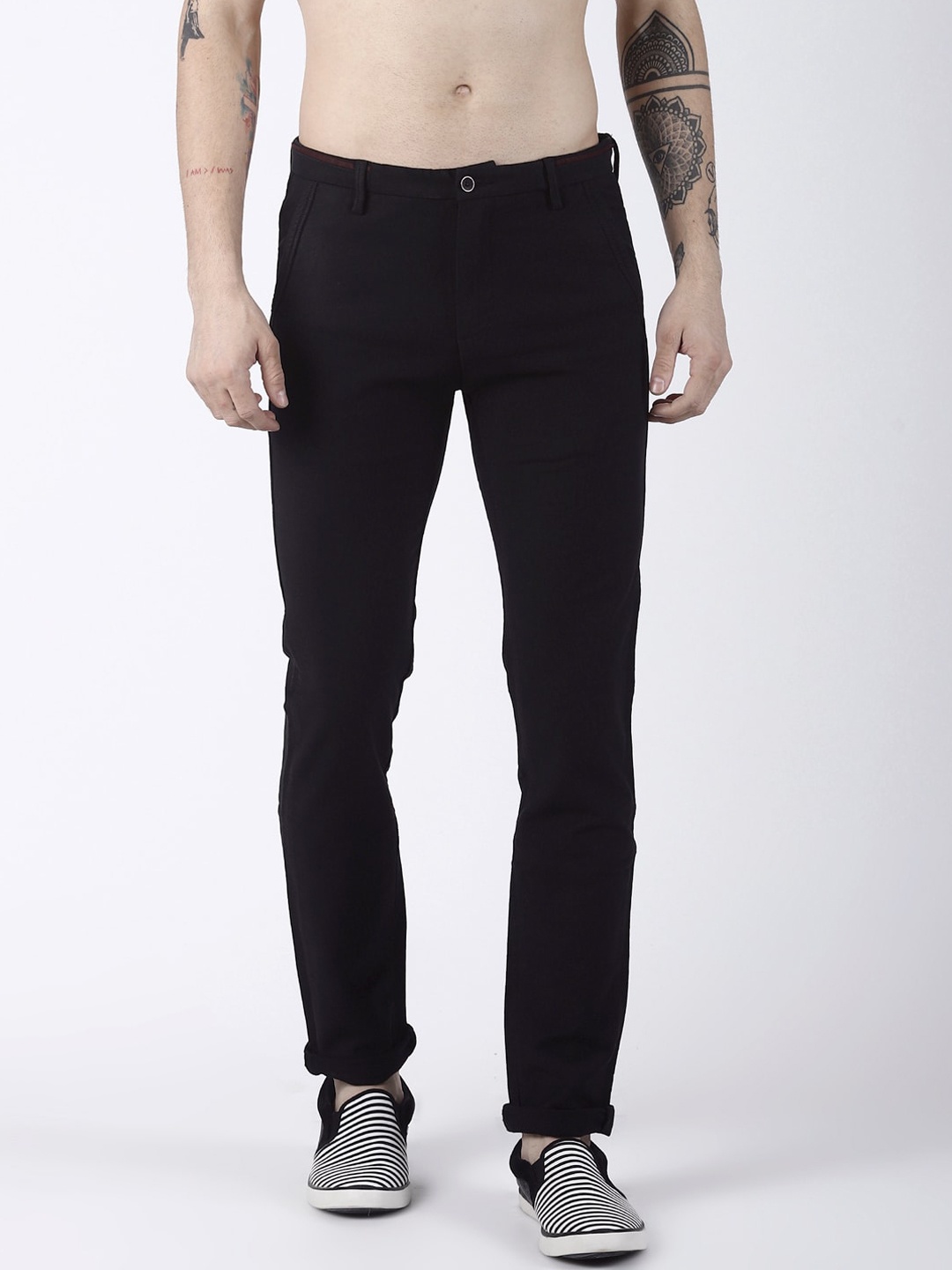 

Rex Straut Jeans Men Coffee Brown Comfort Slim Fit Stretchable Jeans