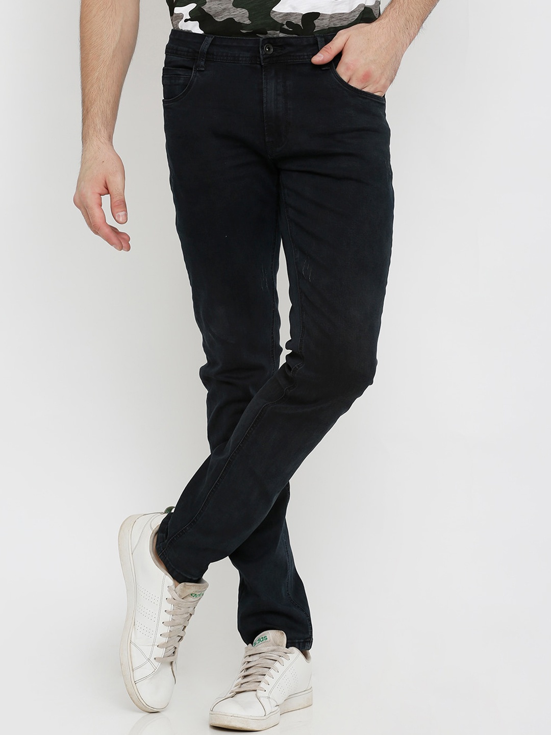 

Rex Straut Jeans Men Black Comfort Slim Fit Stretchable Jeans