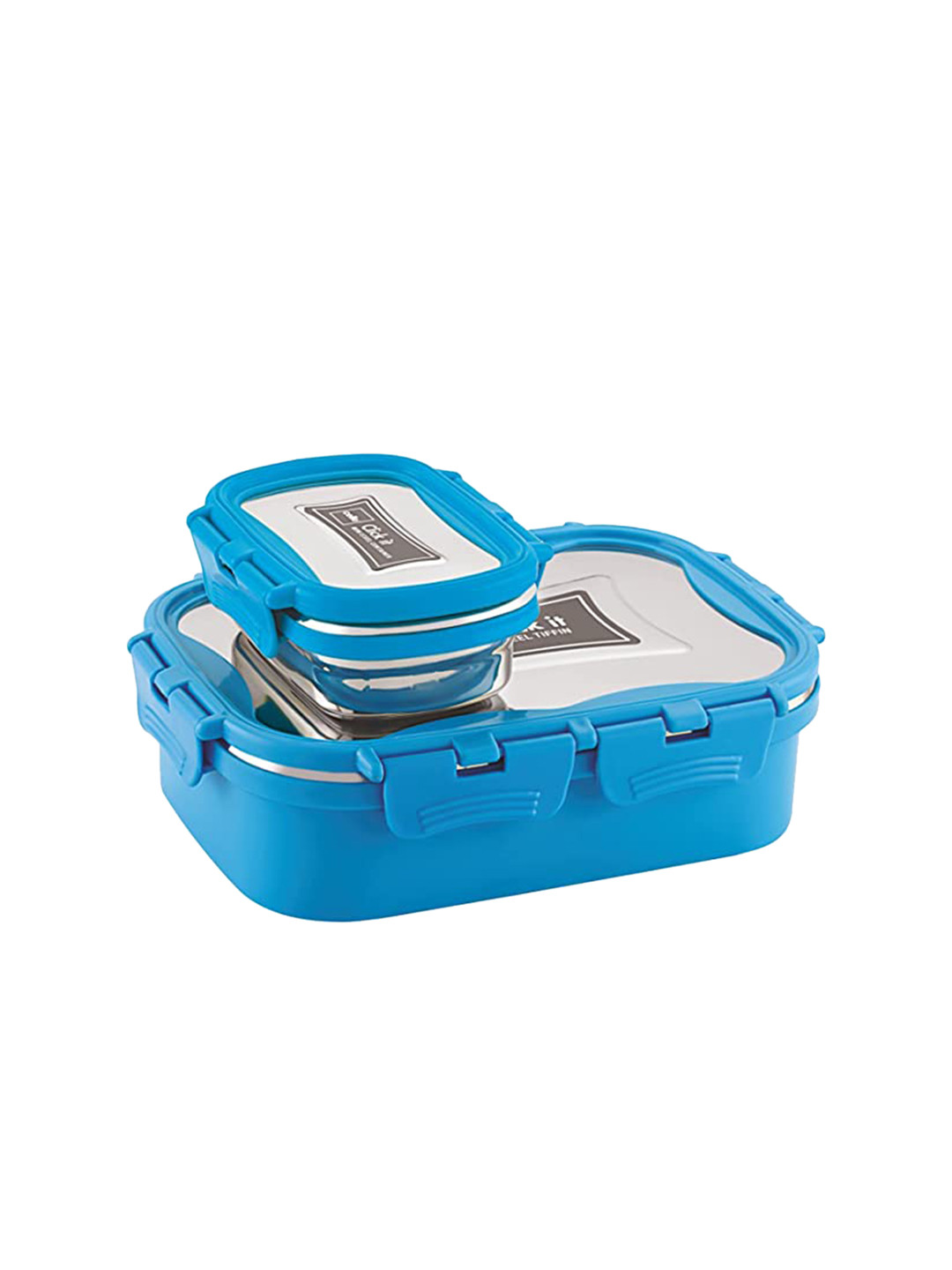 

Cello Thermo Click Blue Stainless Steel Medium Lunch Box