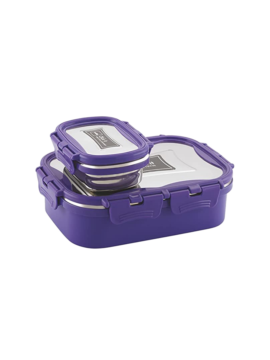 

Cello Solid Stainless Steel Lunch Box, Violet