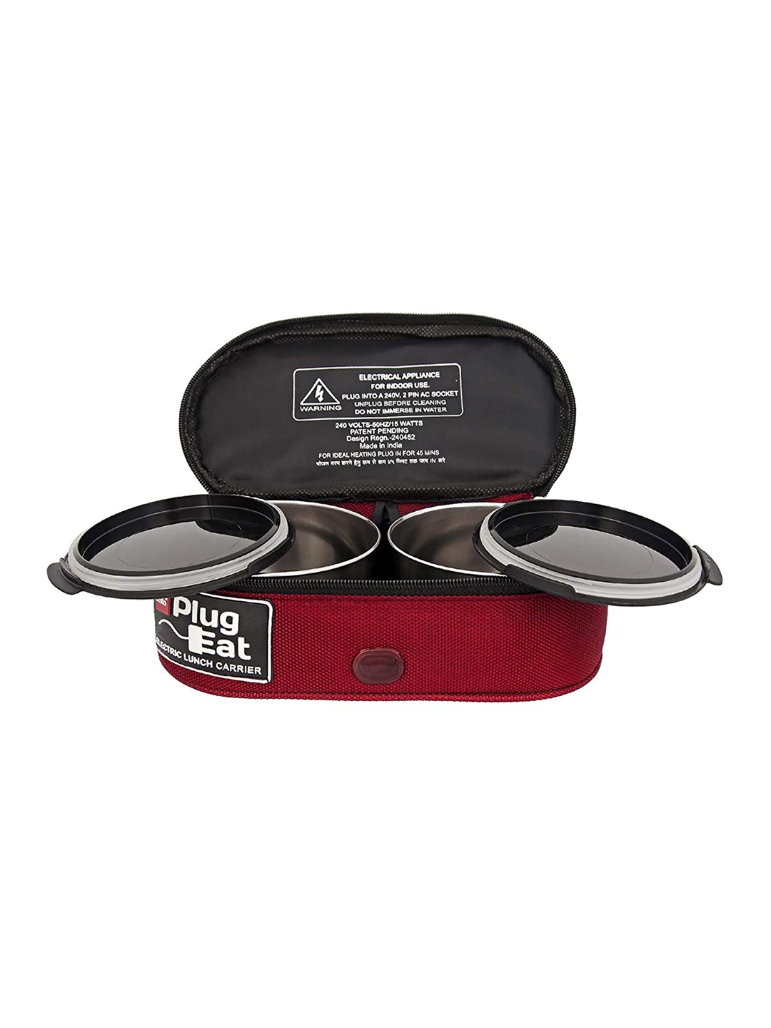

Cello Red Solid Electric Lunch Box Kitchen Storage