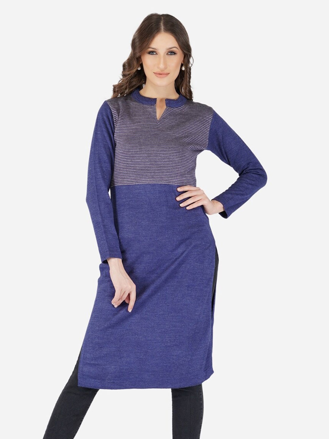 

JoE Hazel Blue Acrylic Denim Kurti