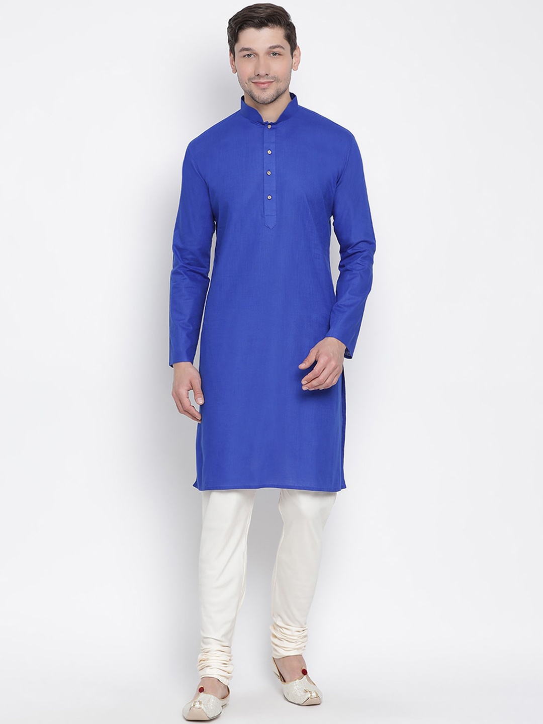 

VASTRAMAY Men Blue Kurta with Pyjamas