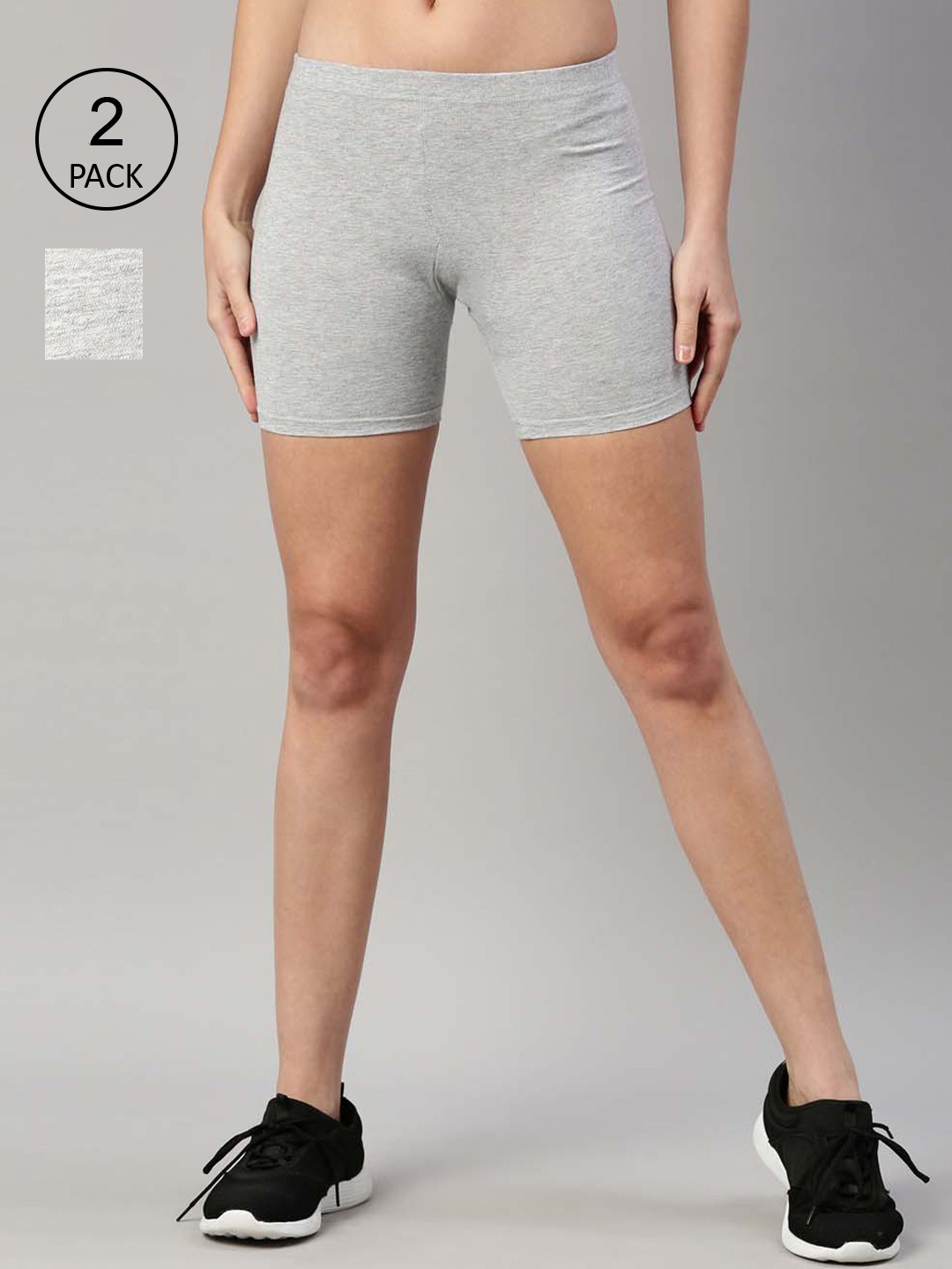 

GOLDSTROMS Women Grey Cycling Sports Shorts