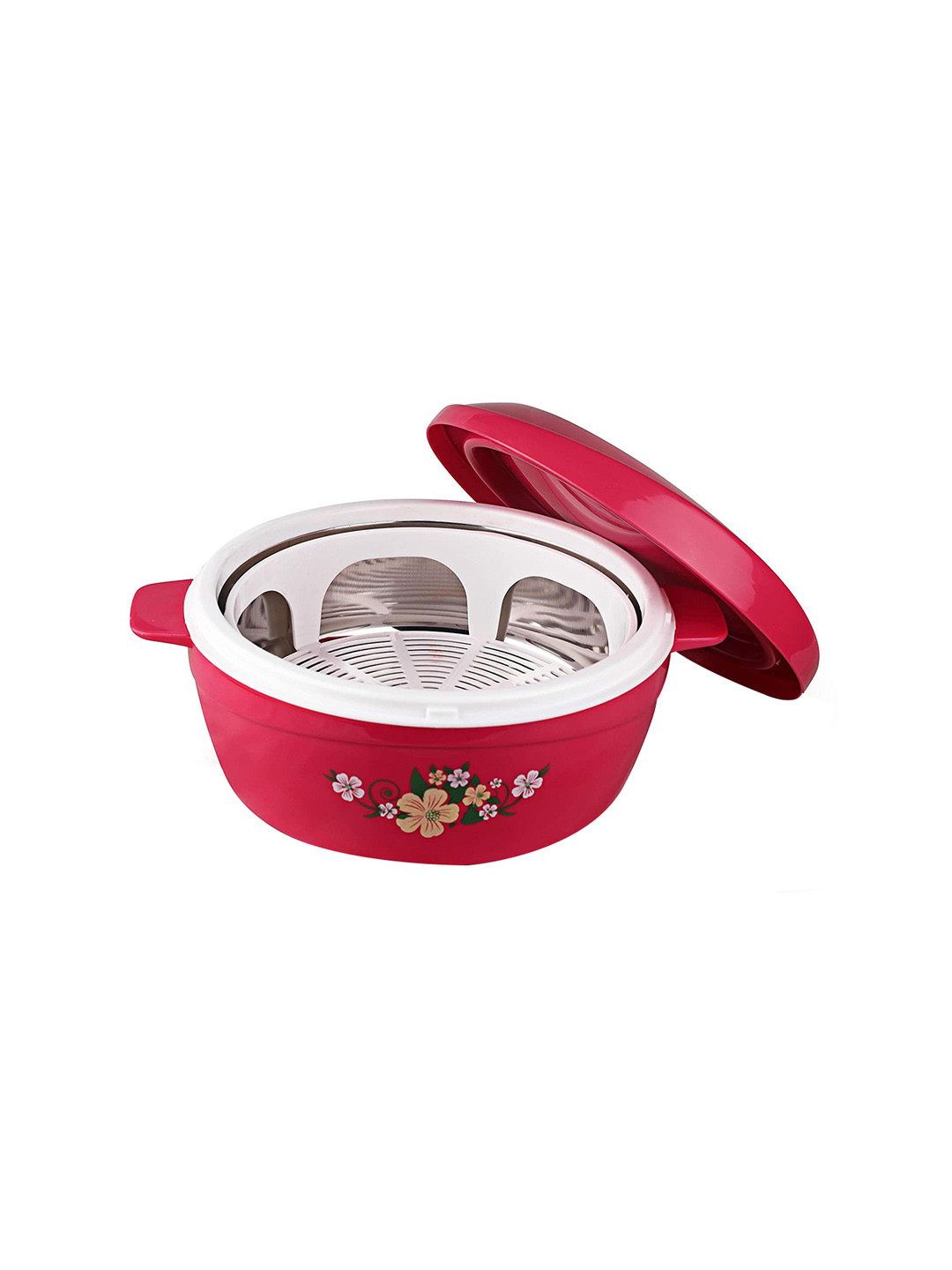 

Cello Pink Printed Casserole with Lid 2 L