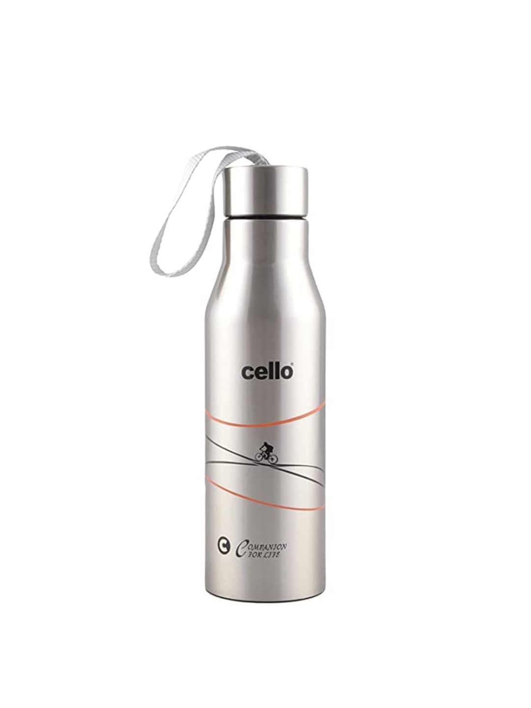 

Cello Silver-Toned Solid Stainless Steel Flask