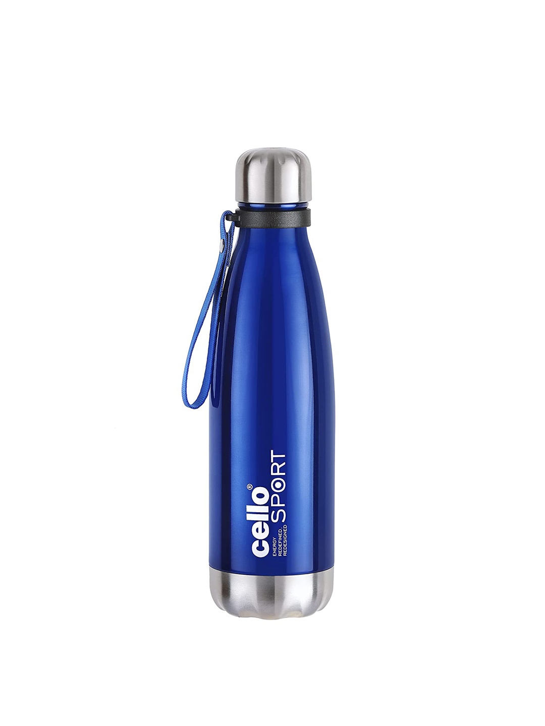 

Cello Blue Solid Stainless Steel Flask 500 ML