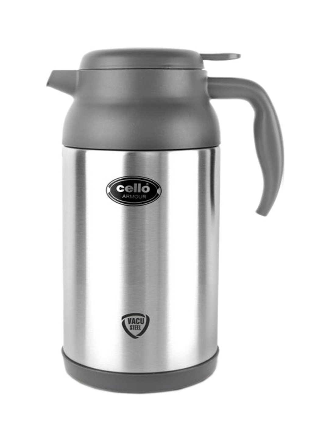 

Cello Armour Grey Solid Stainless Steel Flask 1.2 L