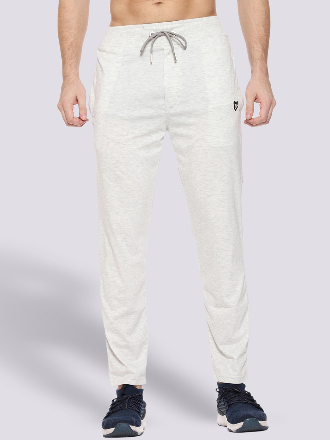 

Mark Leute Men Off White Solid Track Pants
