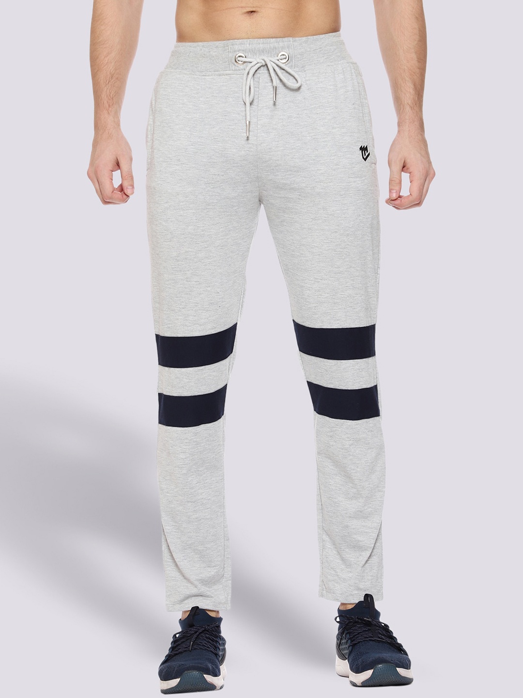 

Mark Leute Men Grey Solid Track Pants