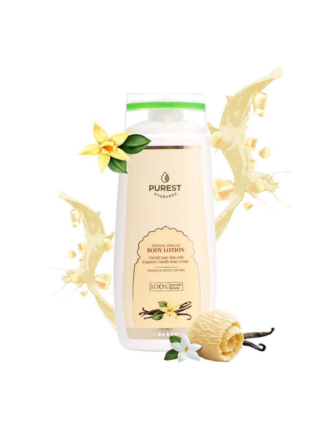

PUREST AYURVEDA Sensual Vanilla Body Lotion - 250 ml, Cream